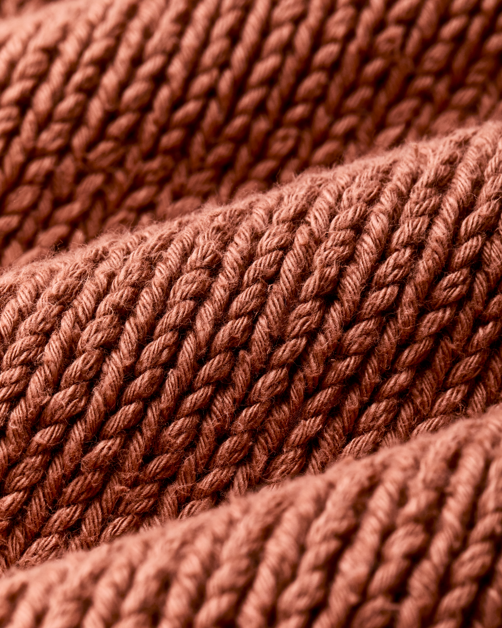 Women's Cotton Crewneck Sweater - Copper Brown - Image 8