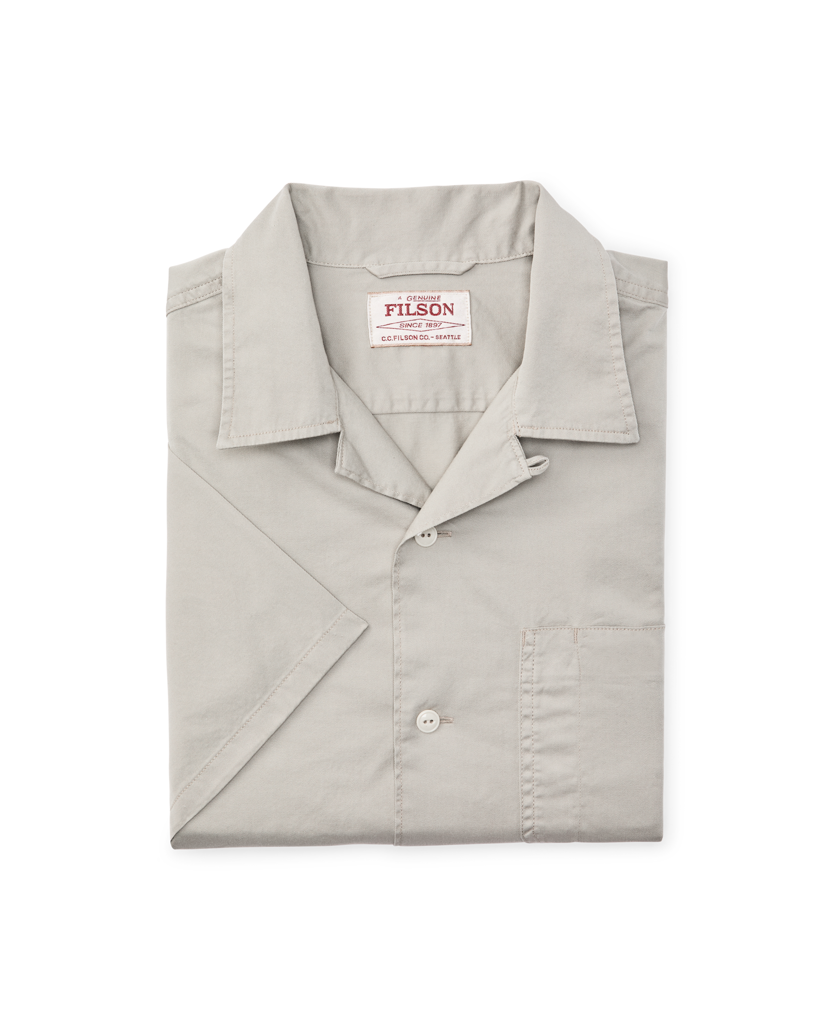 Short Sleeve 4.5-oz. Twill Shirt - Gray Sky - Image 8
