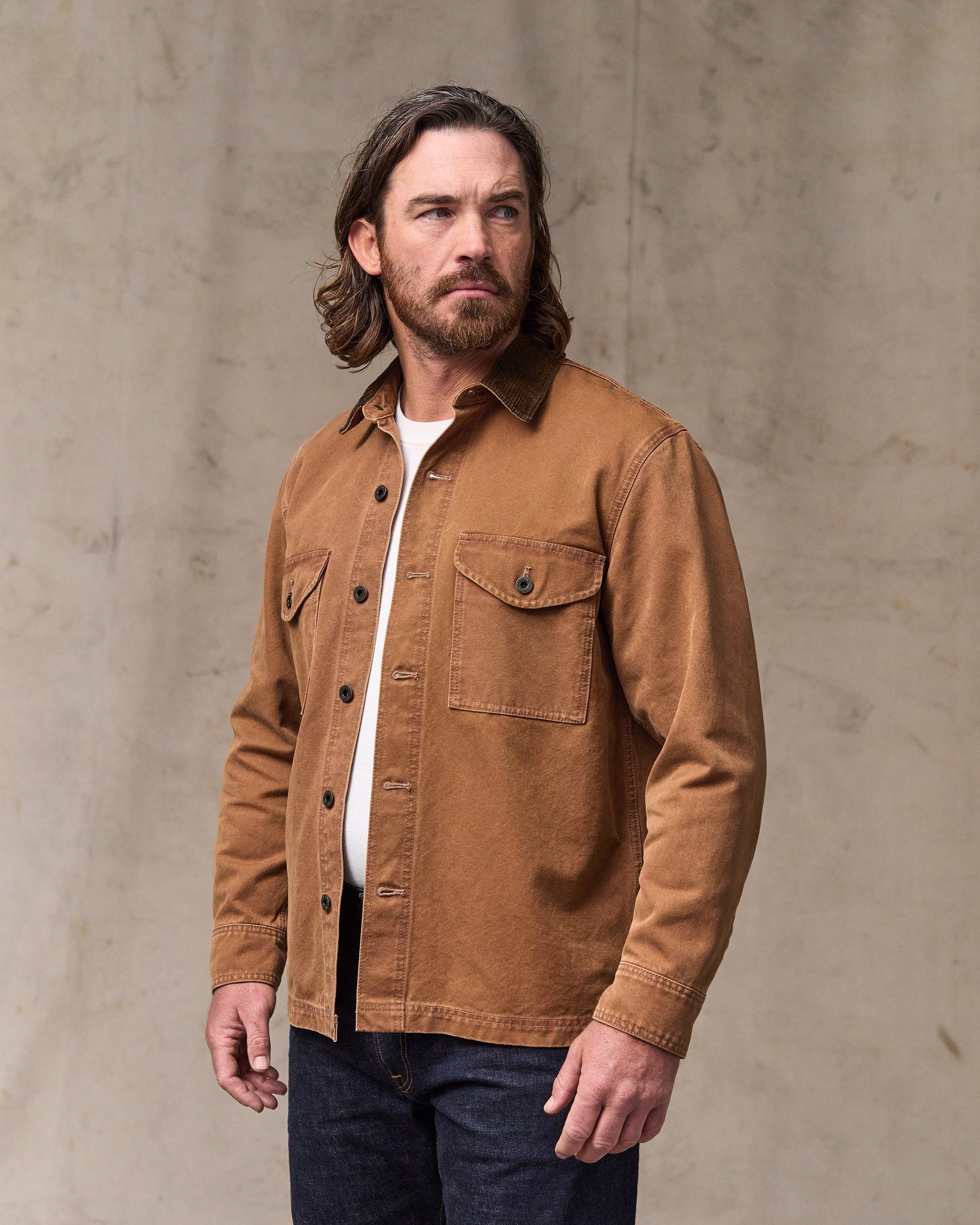 Rustic Canvas Jac-shirt - Whiskey - Image 4
