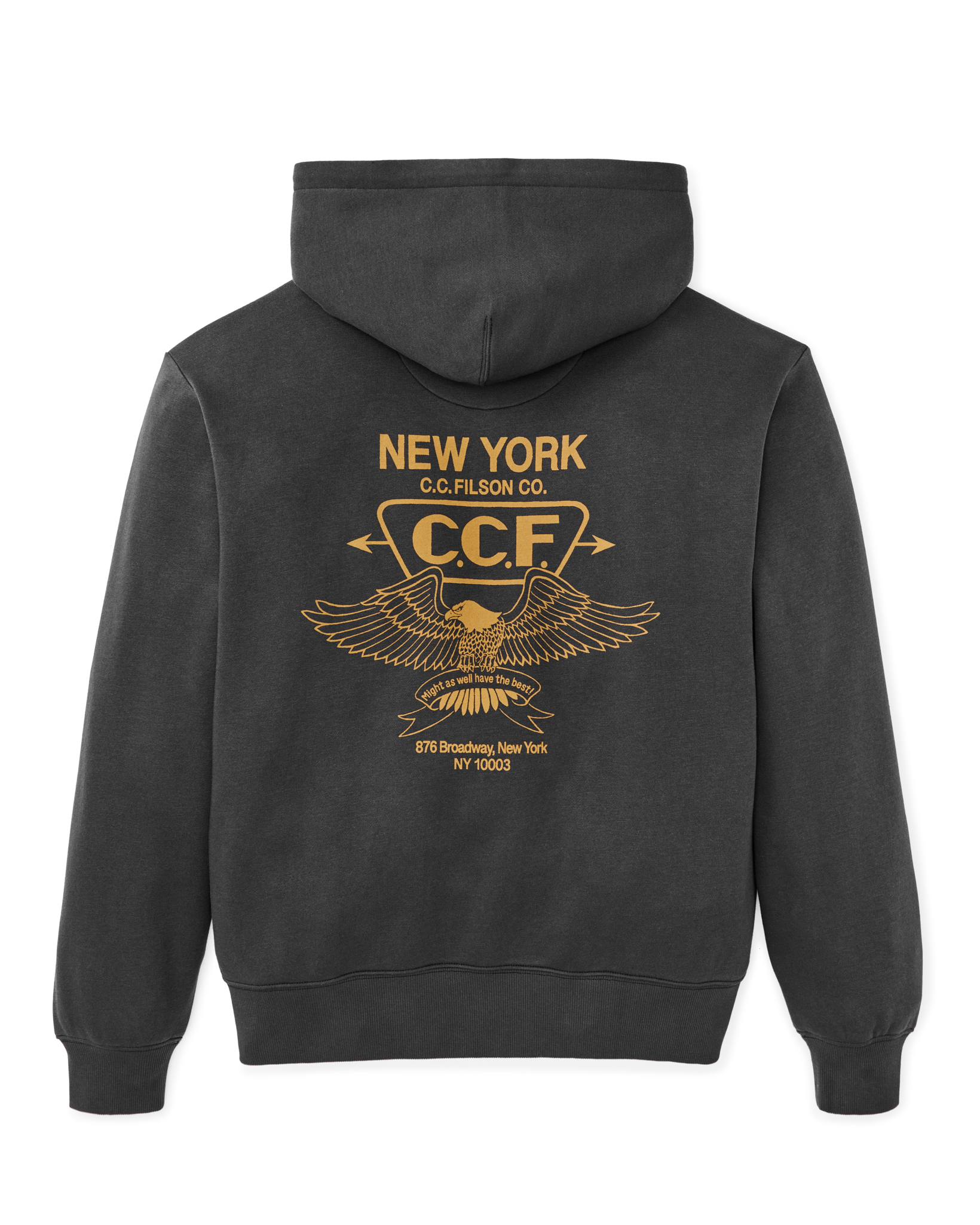 NYC Graphic Hoodie - Faded Black - Image 2