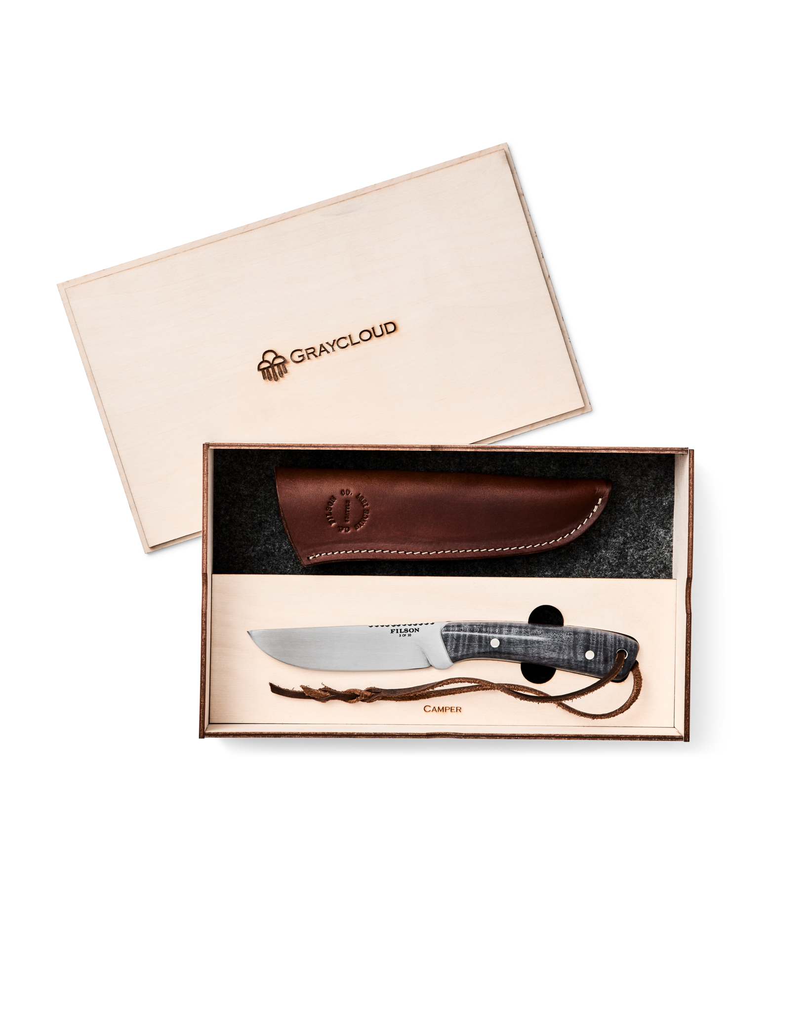 Filson X Graycloud Camper Knife - Slate Maple - Image 9