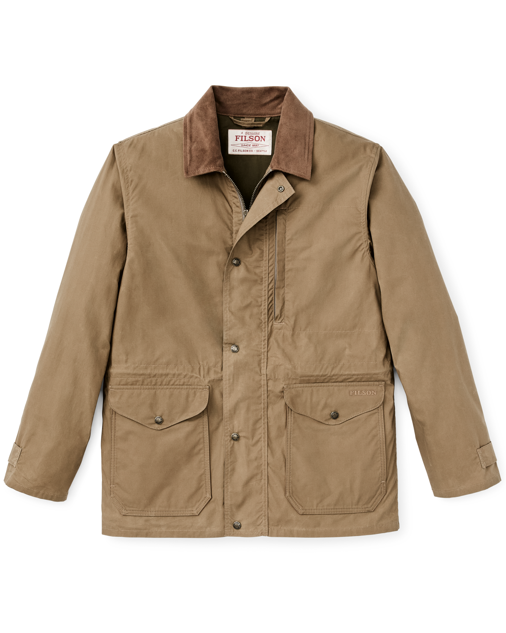 Dry Wax Mile Marker Coat - Dark Beige - Image 5