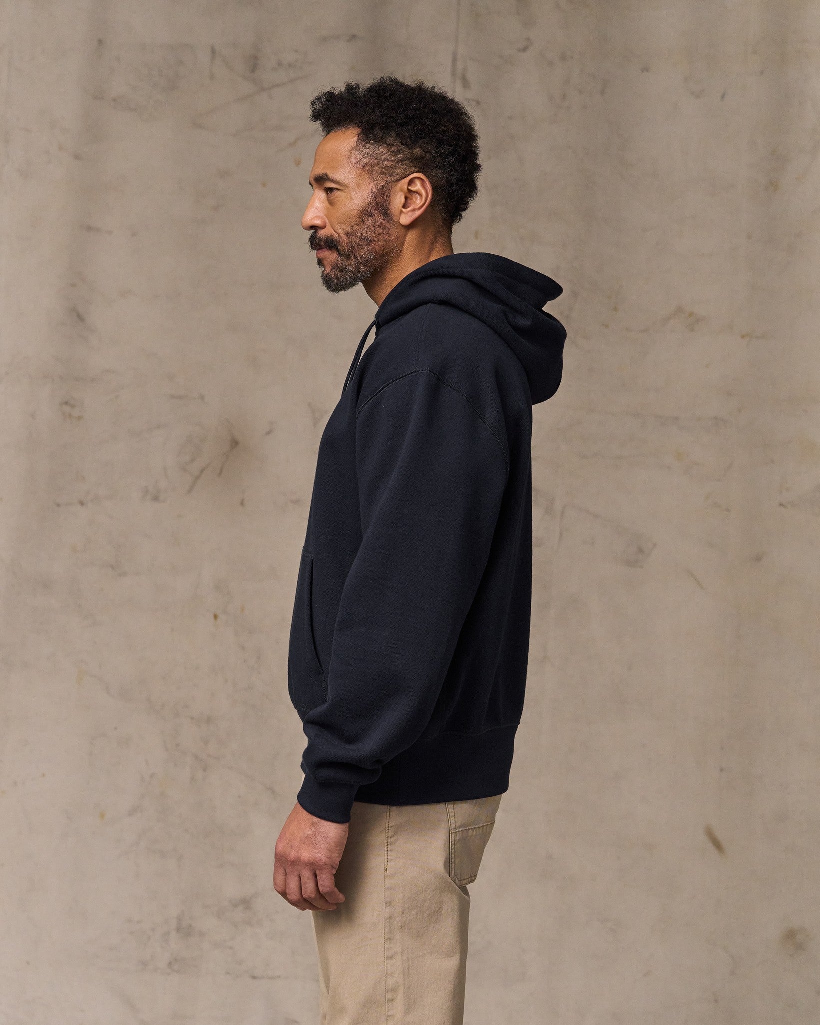 14-oz. Heritage Fleece Hoodie - Dark Indigo - Image 3