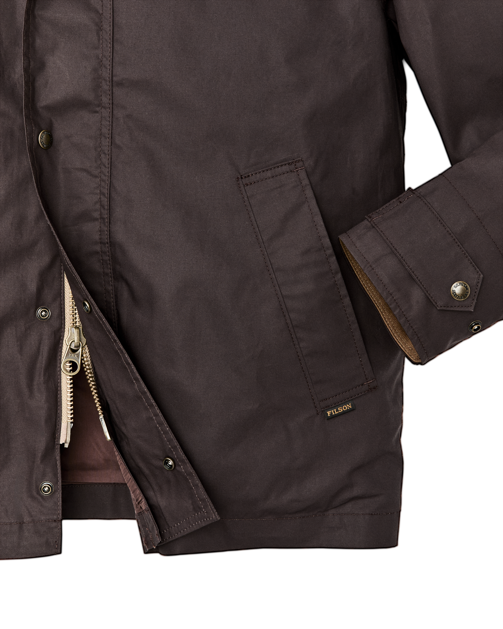 Dry Wax Short Field Jacket - Dark Brown - Image 10