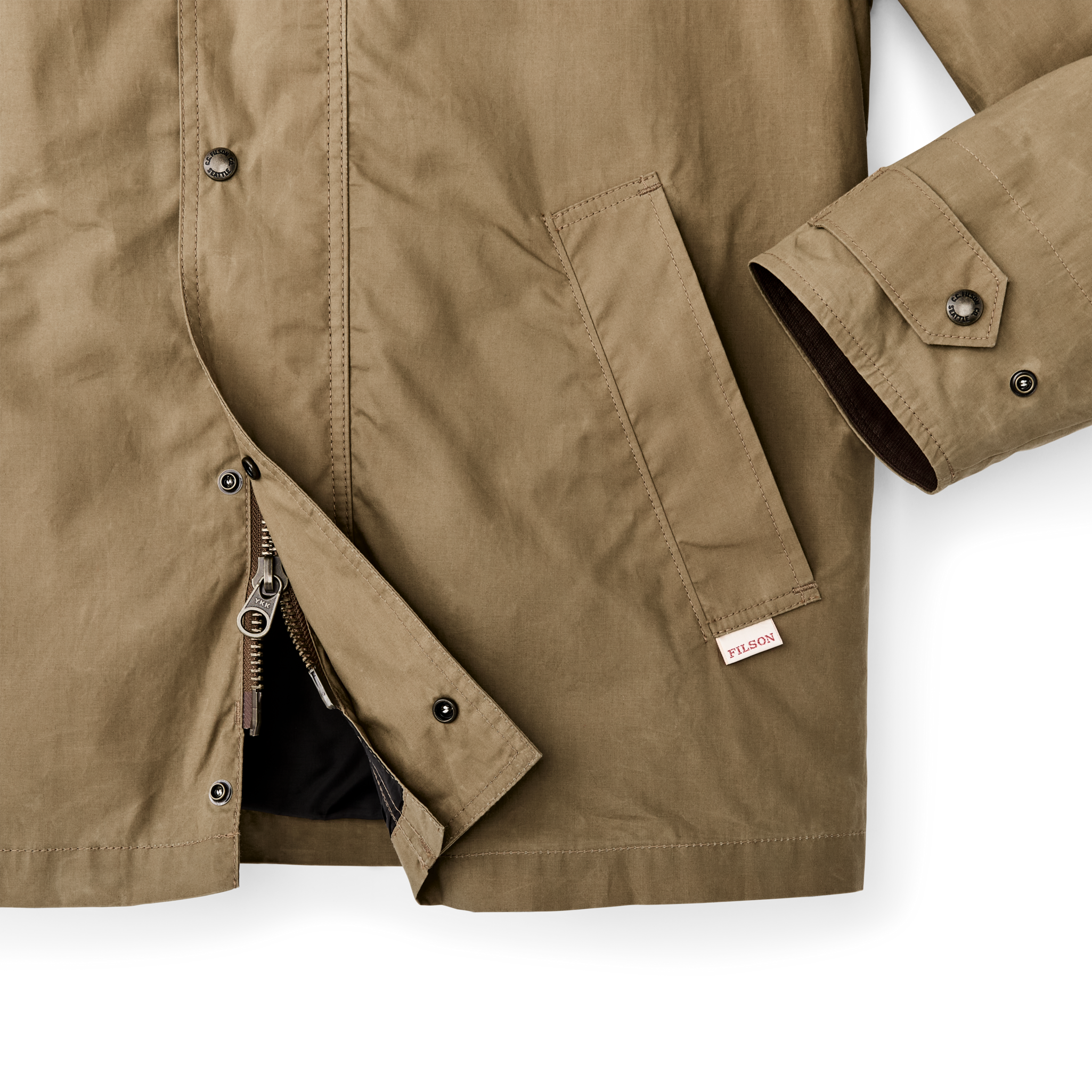 Dry Wax Short Field Jacket - Dark Beige - Image 6