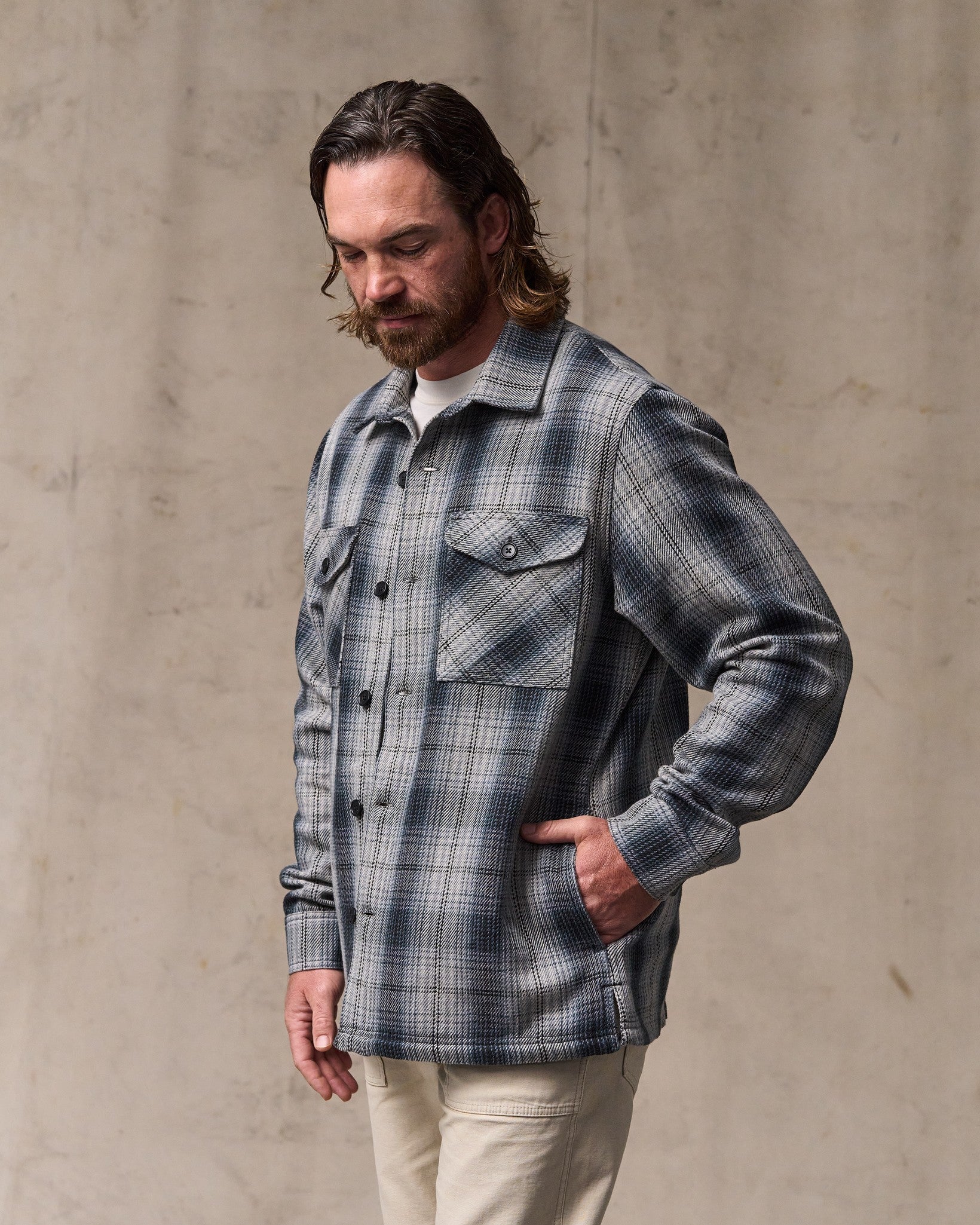 Deer Island Jac-Shirt - Slate / Gray Ombre - Image 4