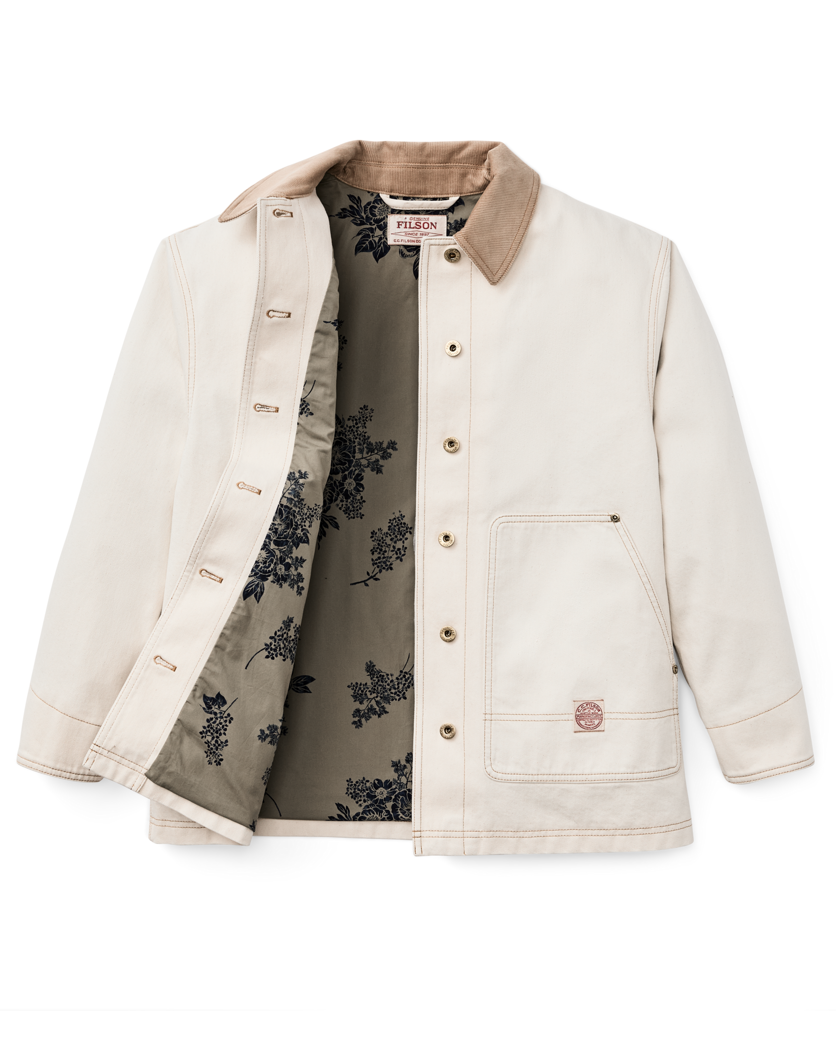 Women's 11-oz. Denim Barn Coat - Natural Seed - Image 7