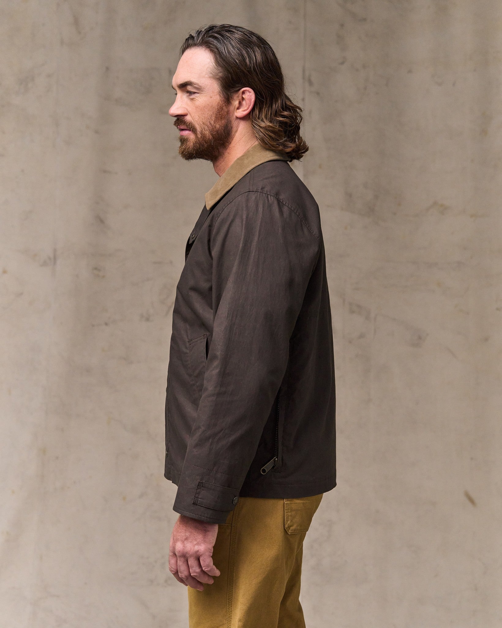Dry Wax Short Field Jacket - Dark Brown - Image 4