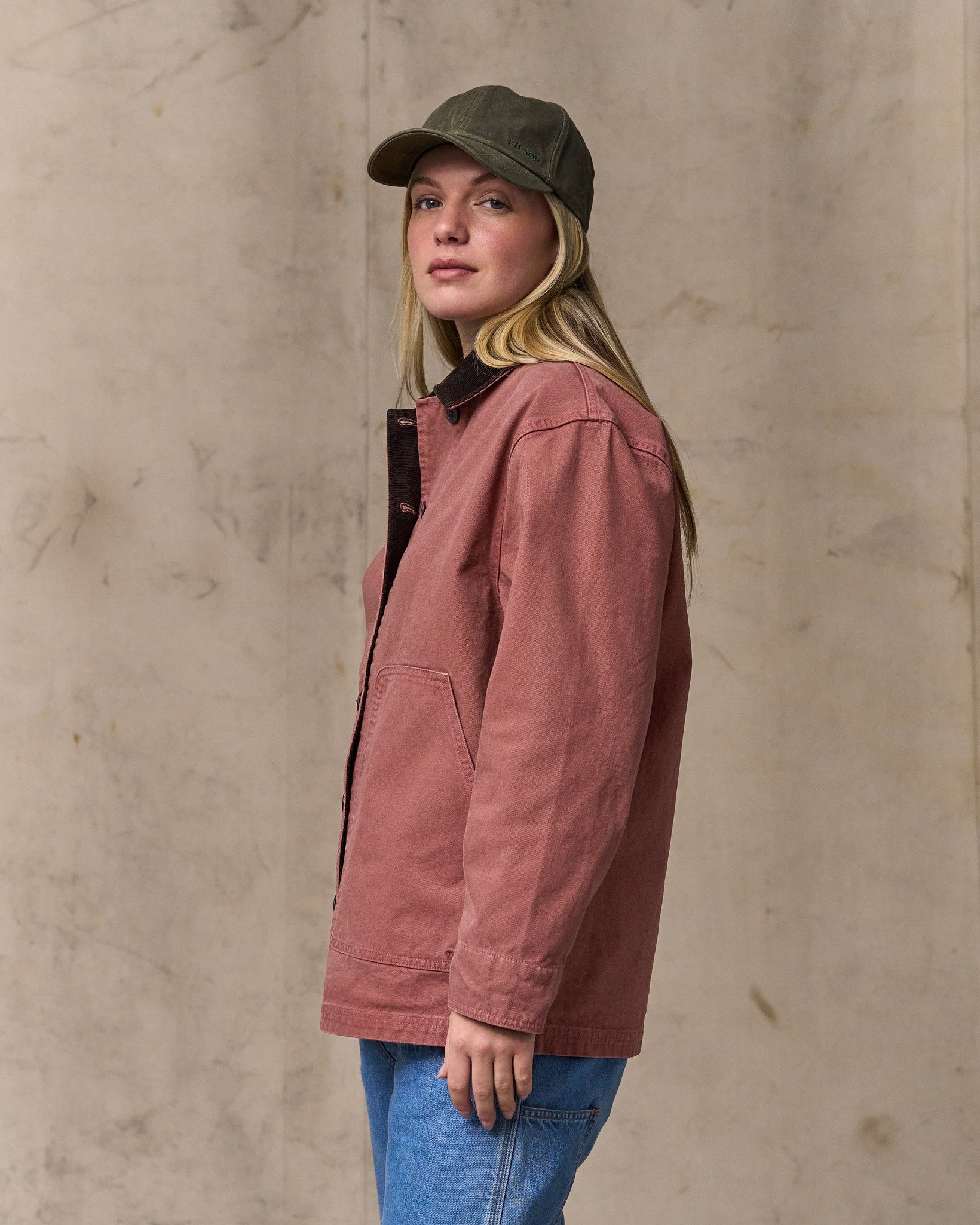Women's Canvas Barn Coat - Mahogany - Image 4