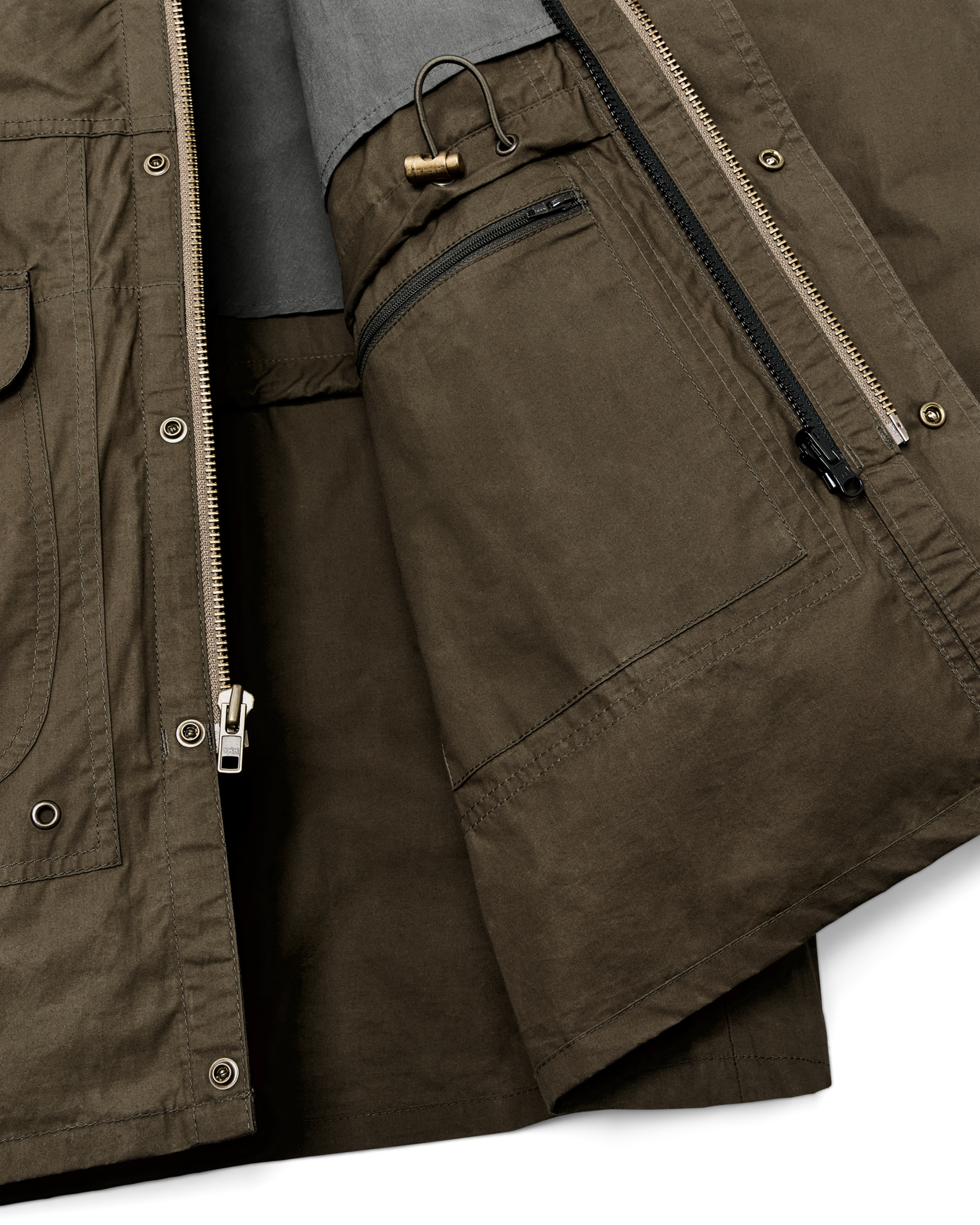 Dry Wax Omak Coat - Burnt Olive - Image 9