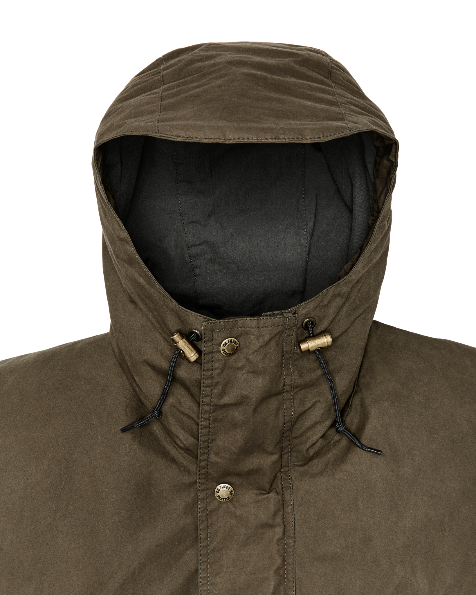 Dry Wax Omak Coat - Burnt Olive - Image 10