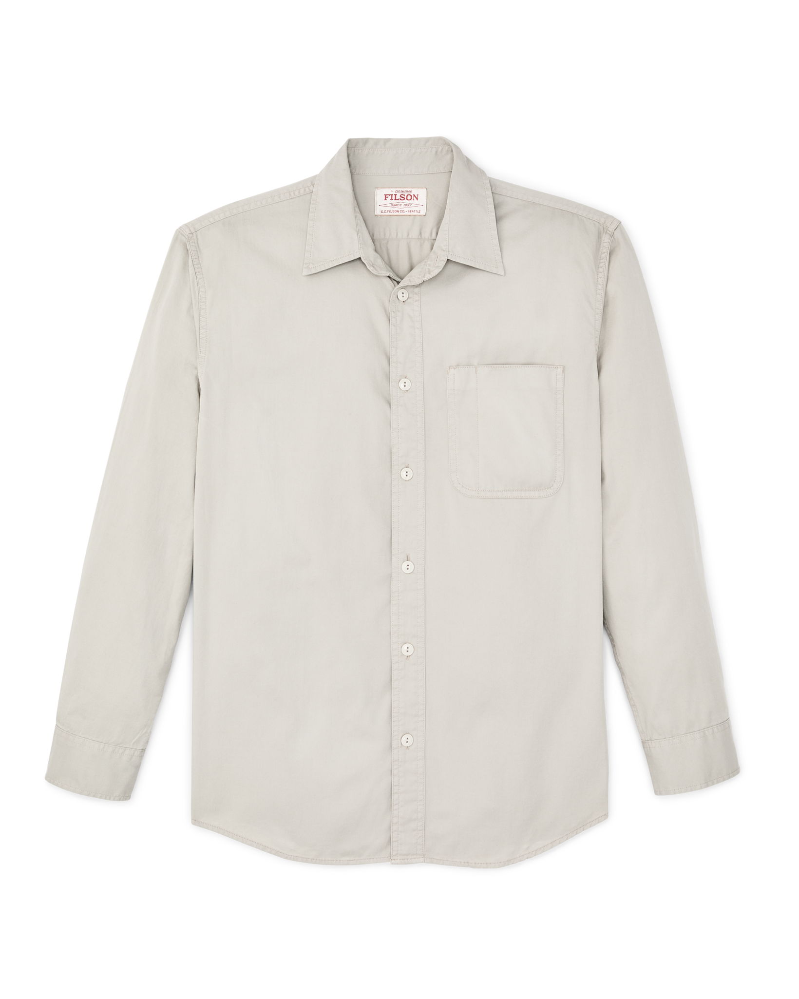 4.5-oz. Twill Shirt - Gray Sky - Image 4