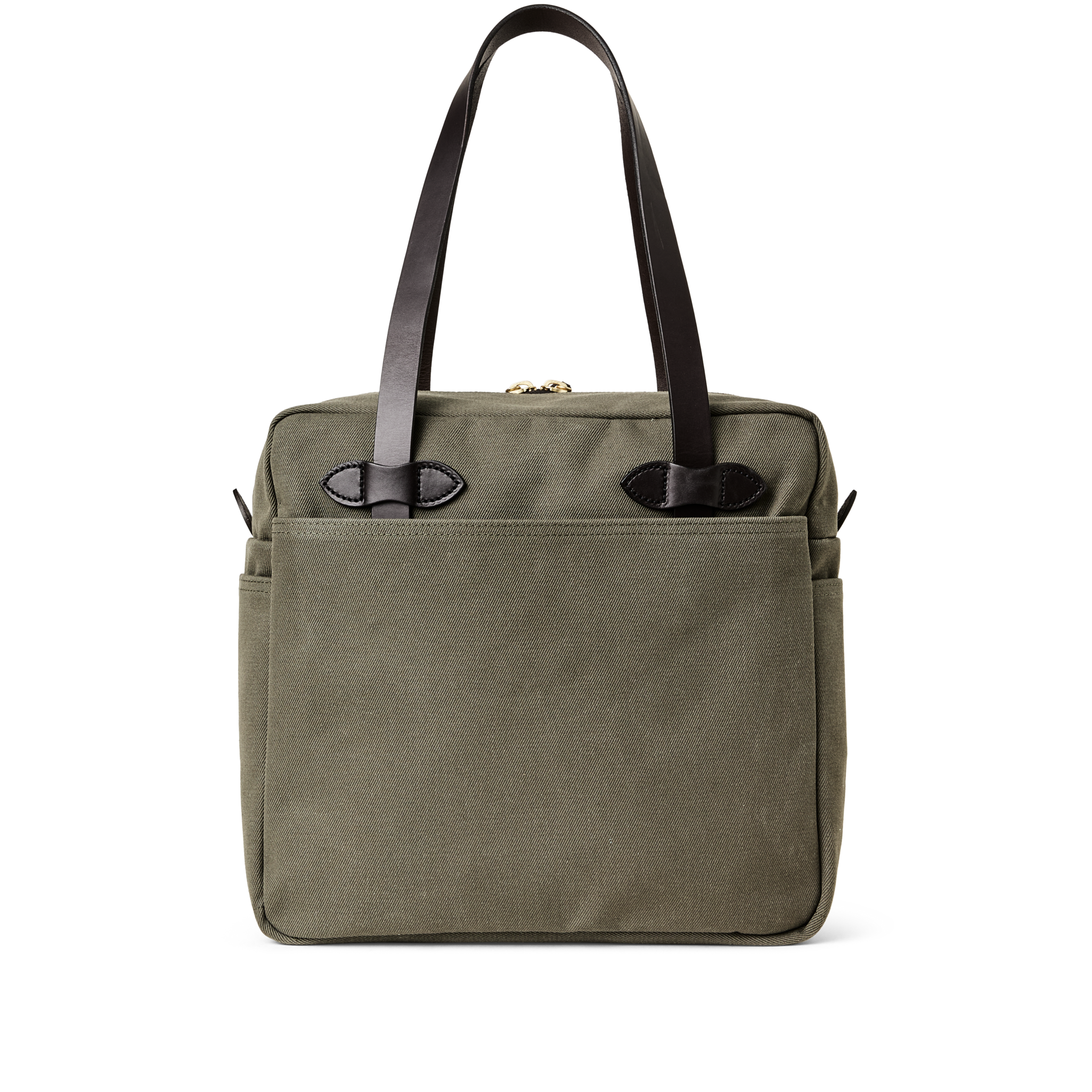Rugged Twill Zipper Tote Bag - Otter Green - Image 4