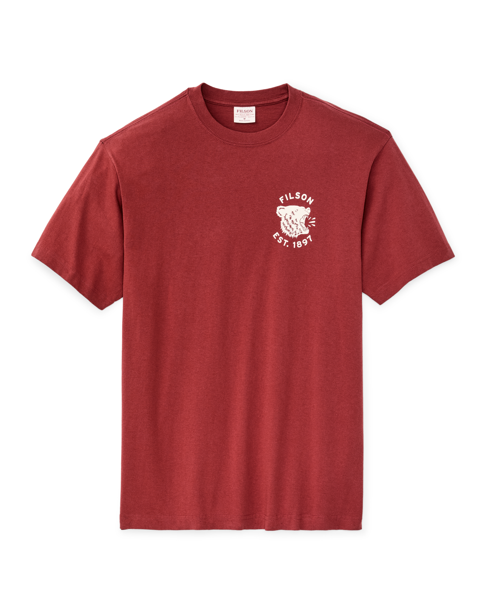 Bear Graphic T-Shirt - Chili Oil - Image 6