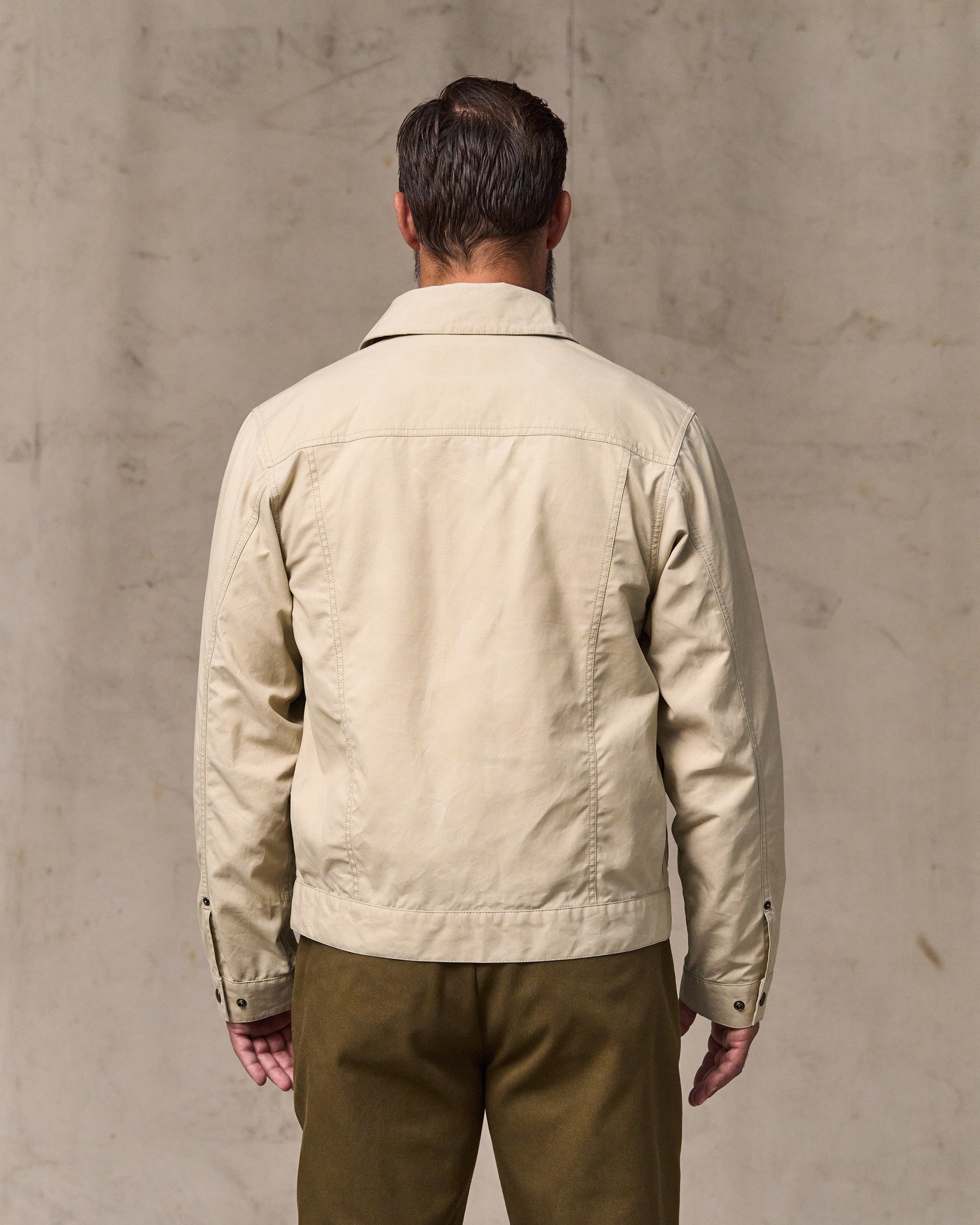 Dry Wax Short Cruiser Jacket - Quail Tan - Image 2
