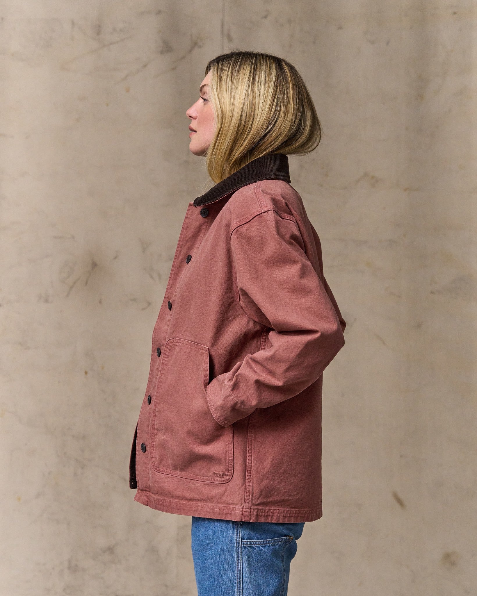 Women's Canvas Barn Coat - Mahogany - Image 3