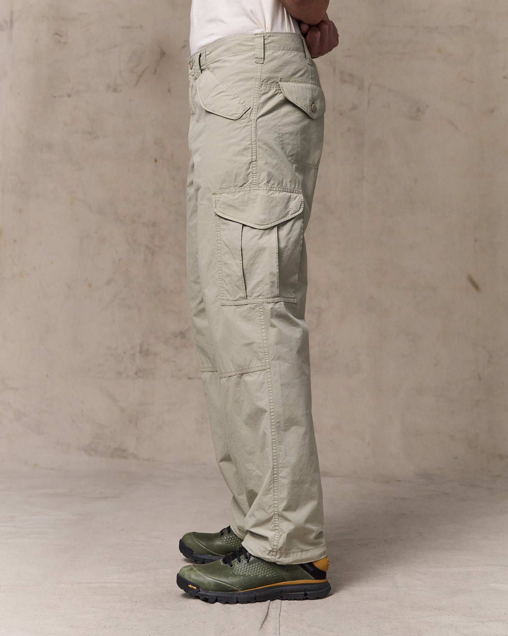 Tropical Poplin Cargo Pants - Dried Sage - Image 3