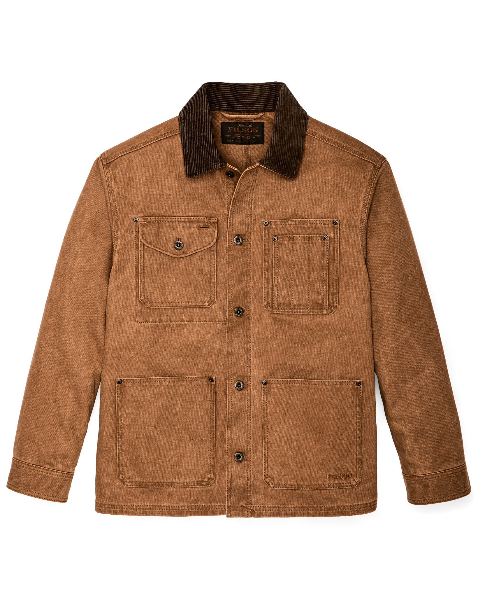 Rustic Canvas Barn Coat - Whiskey