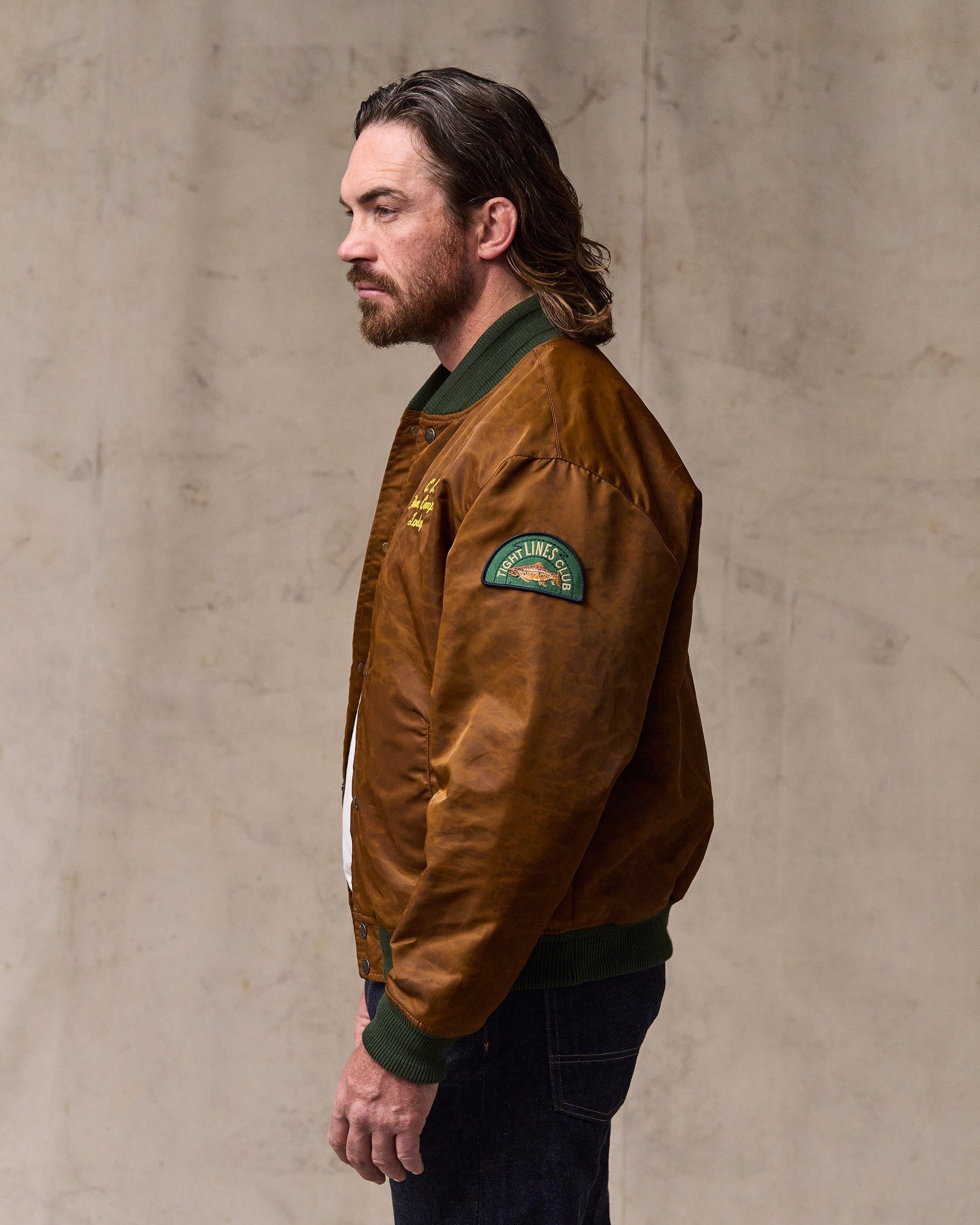 Embroidered Montlake Jacket - Whiskey - Image 3