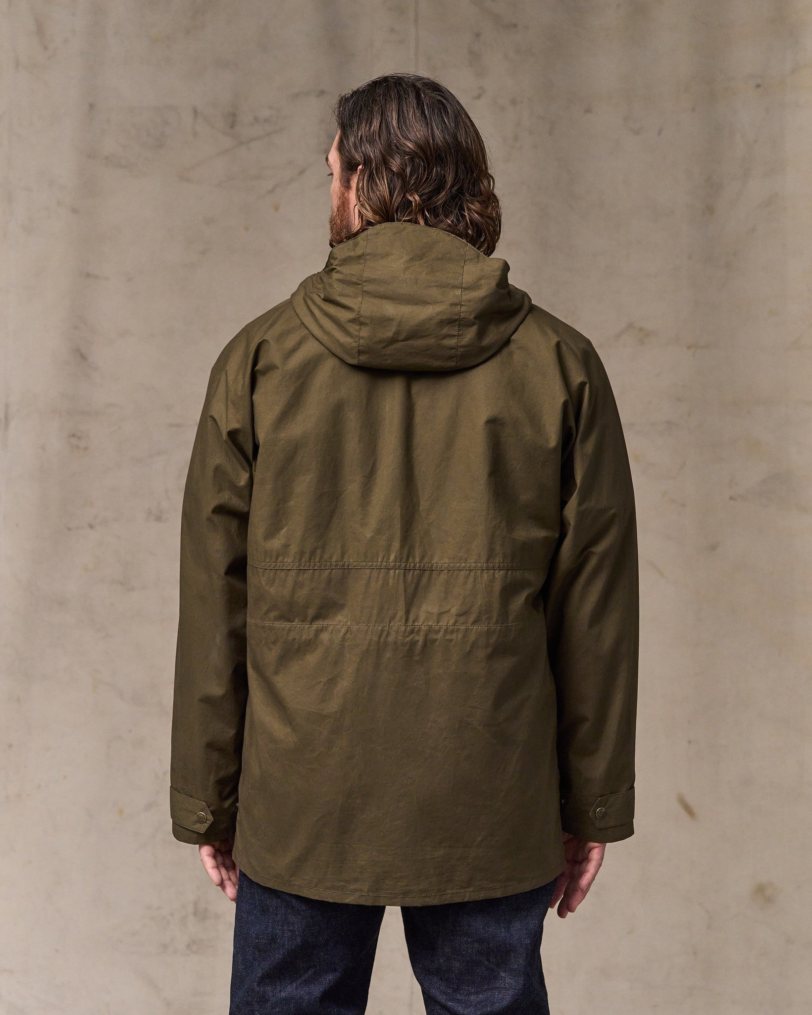 Dry Wax Omak Coat - Burnt Olive - Image 2