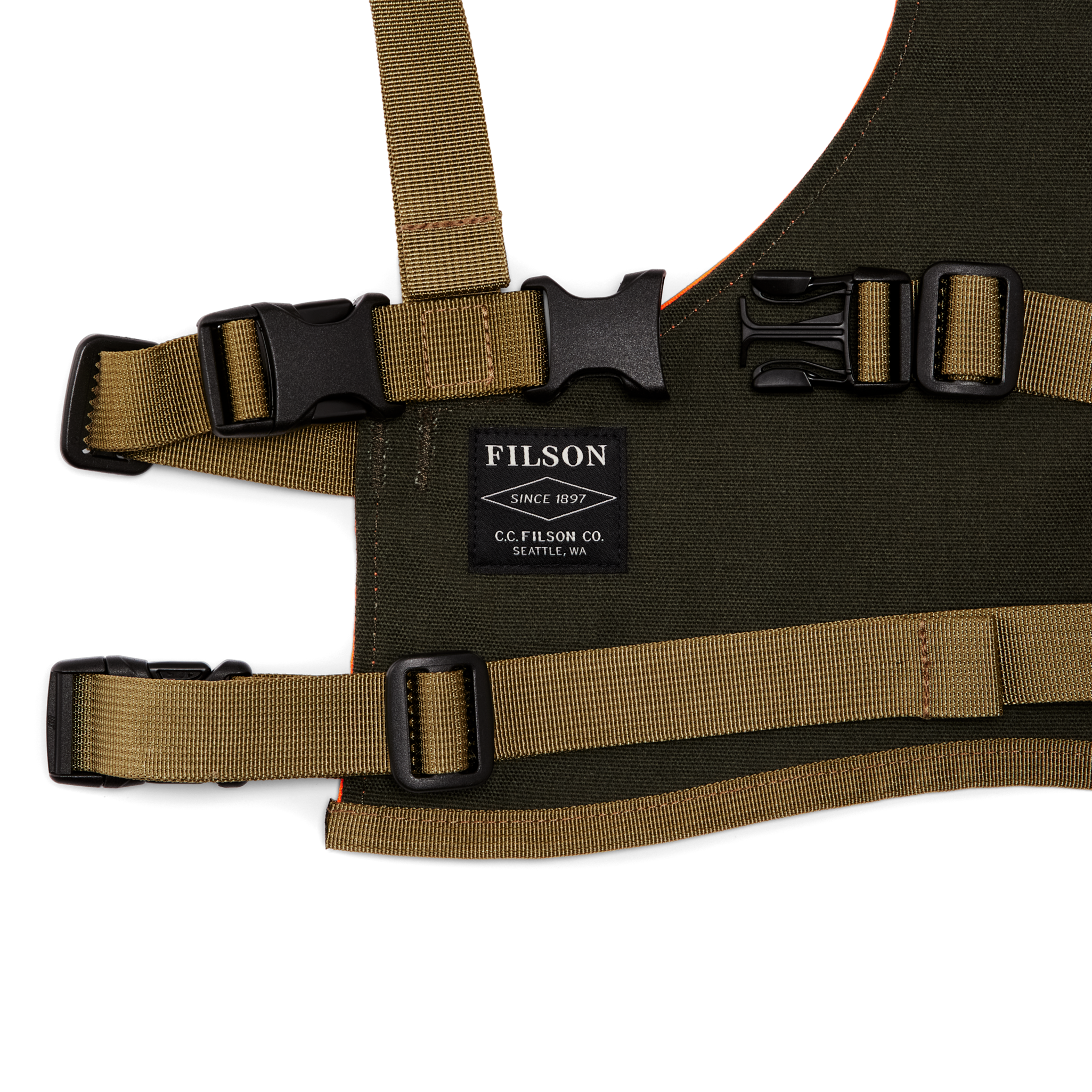 Dog Chest Protector - Blaze Orange - Image 3