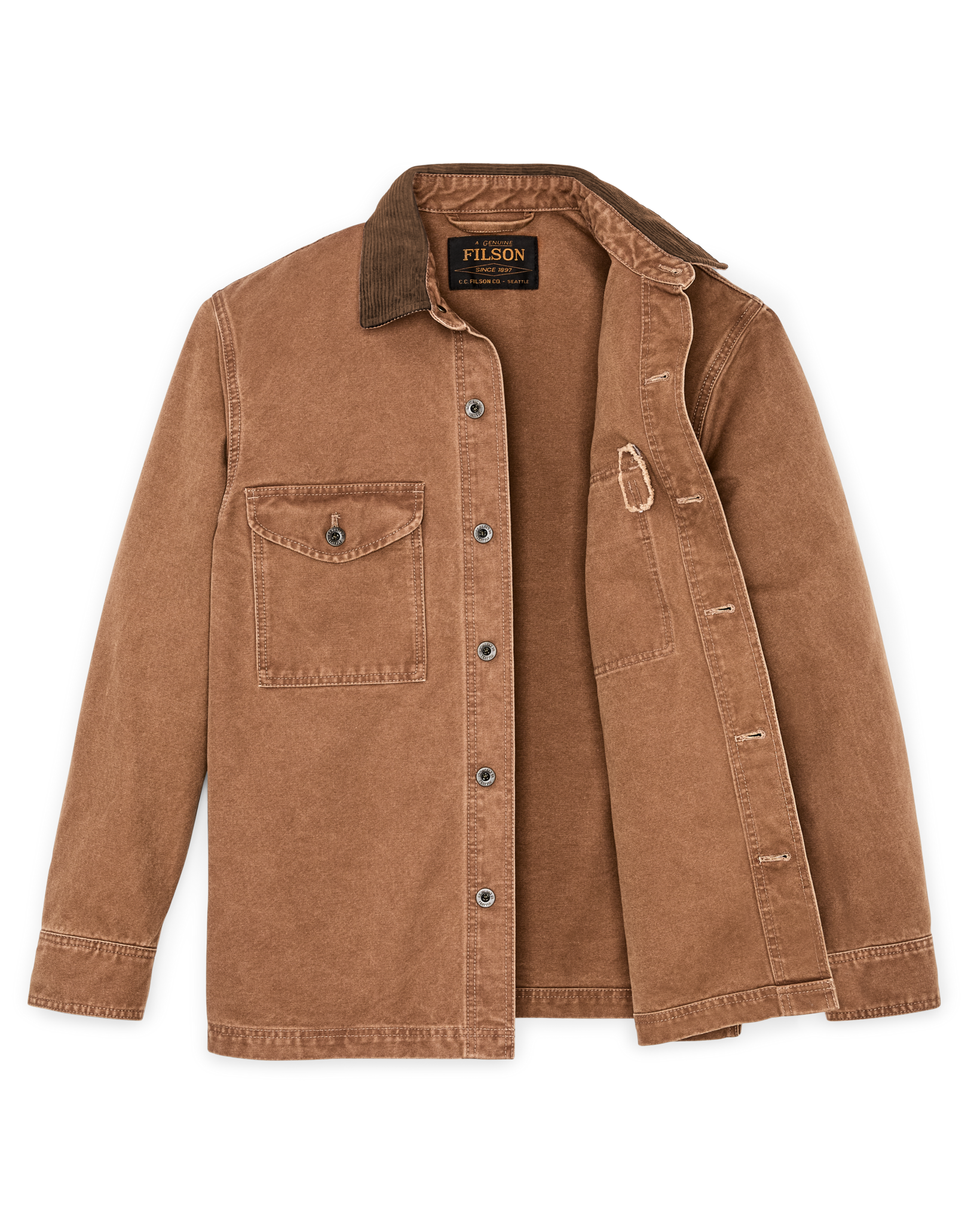 Rustic Canvas Jac-shirt - Whiskey - Image 8