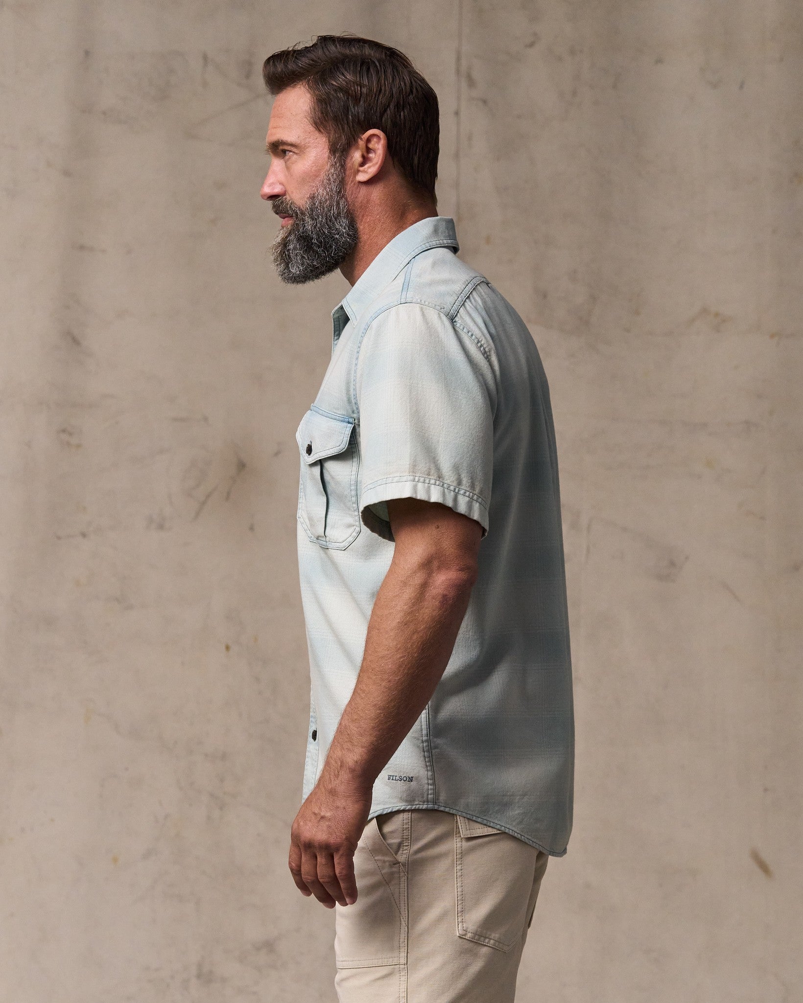 Short Sleeve Lightweight Alaskan Guide Shirt - Indigo Plaid - Image 3