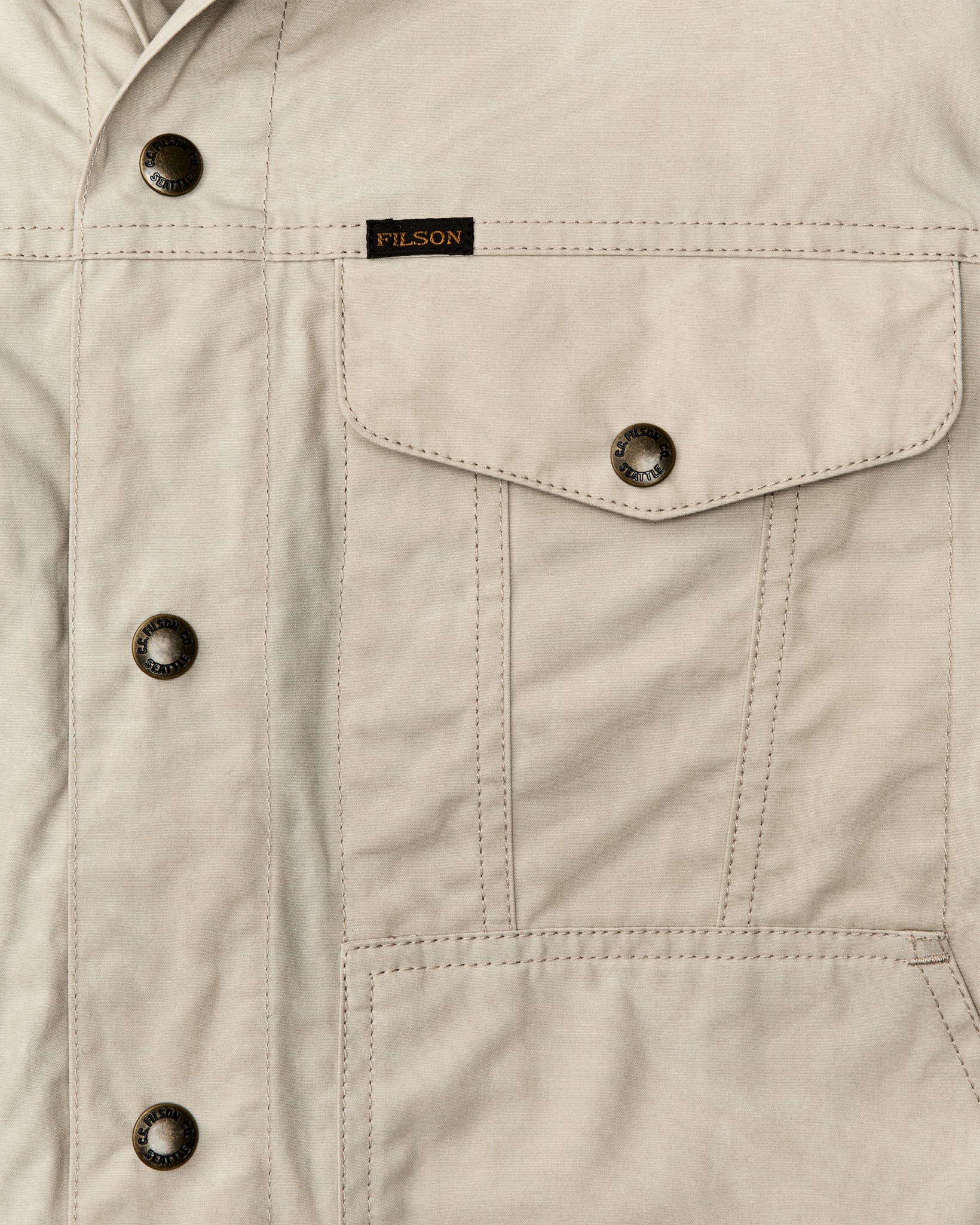 Dry Wax Short Cruiser Jacket - Quail Tan - Image 8