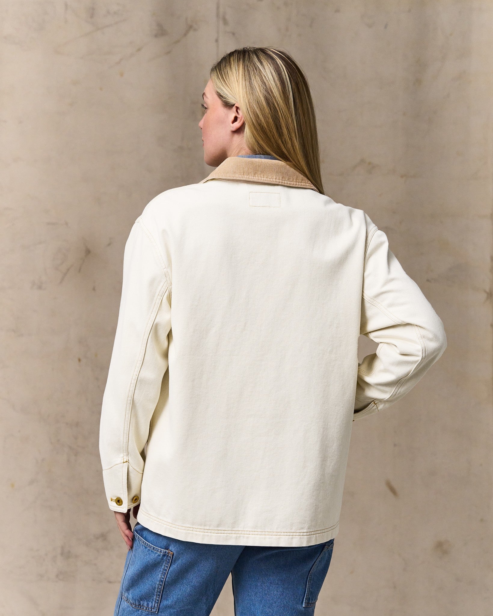 Women's 11-oz. Denim Barn Coat - Natural Seed - Image 2
