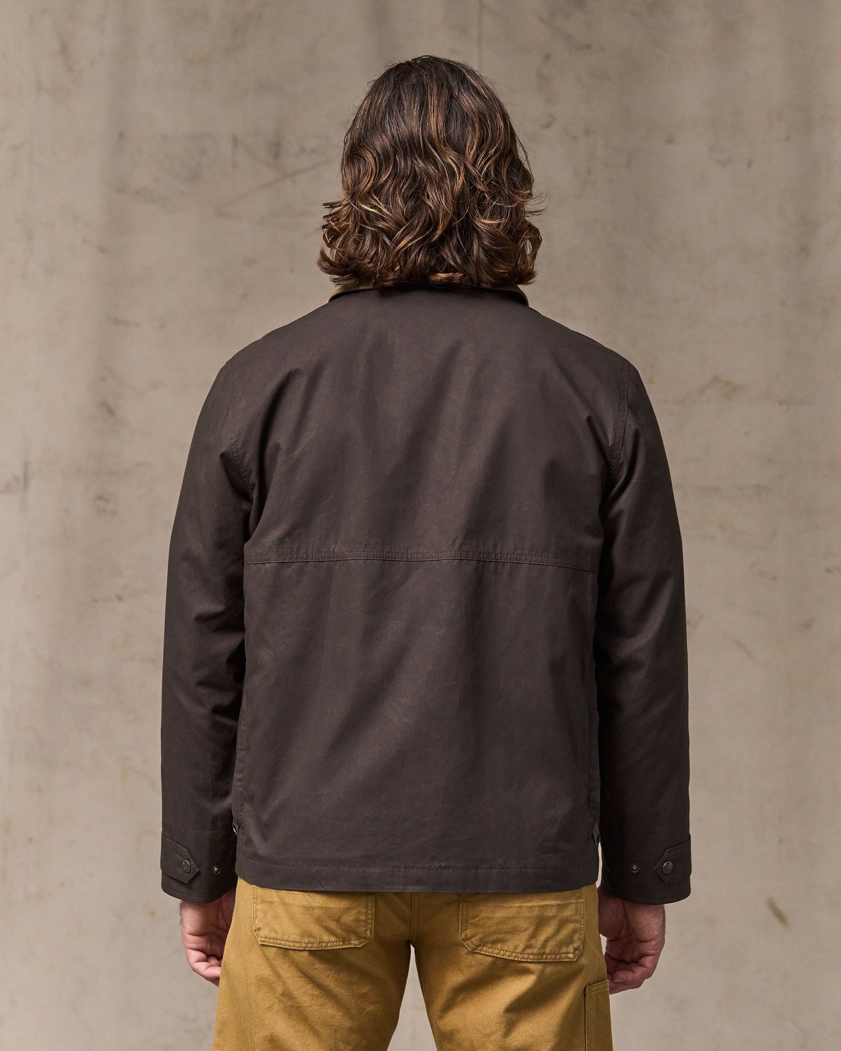 Dry Wax Short Field Jacket - Dark Brown - Image 2
