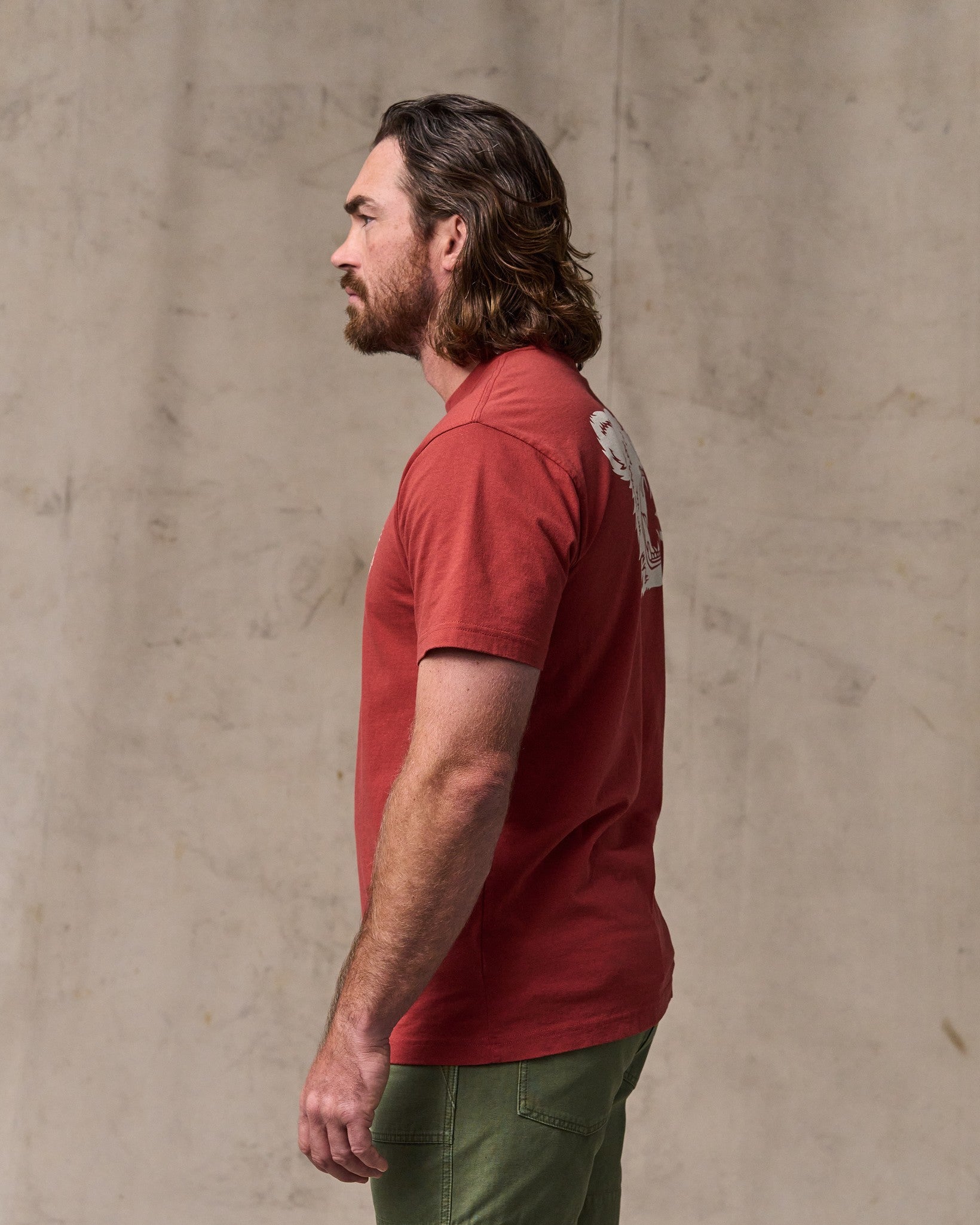 Bear Graphic T-Shirt - Chili Oil - Image 5