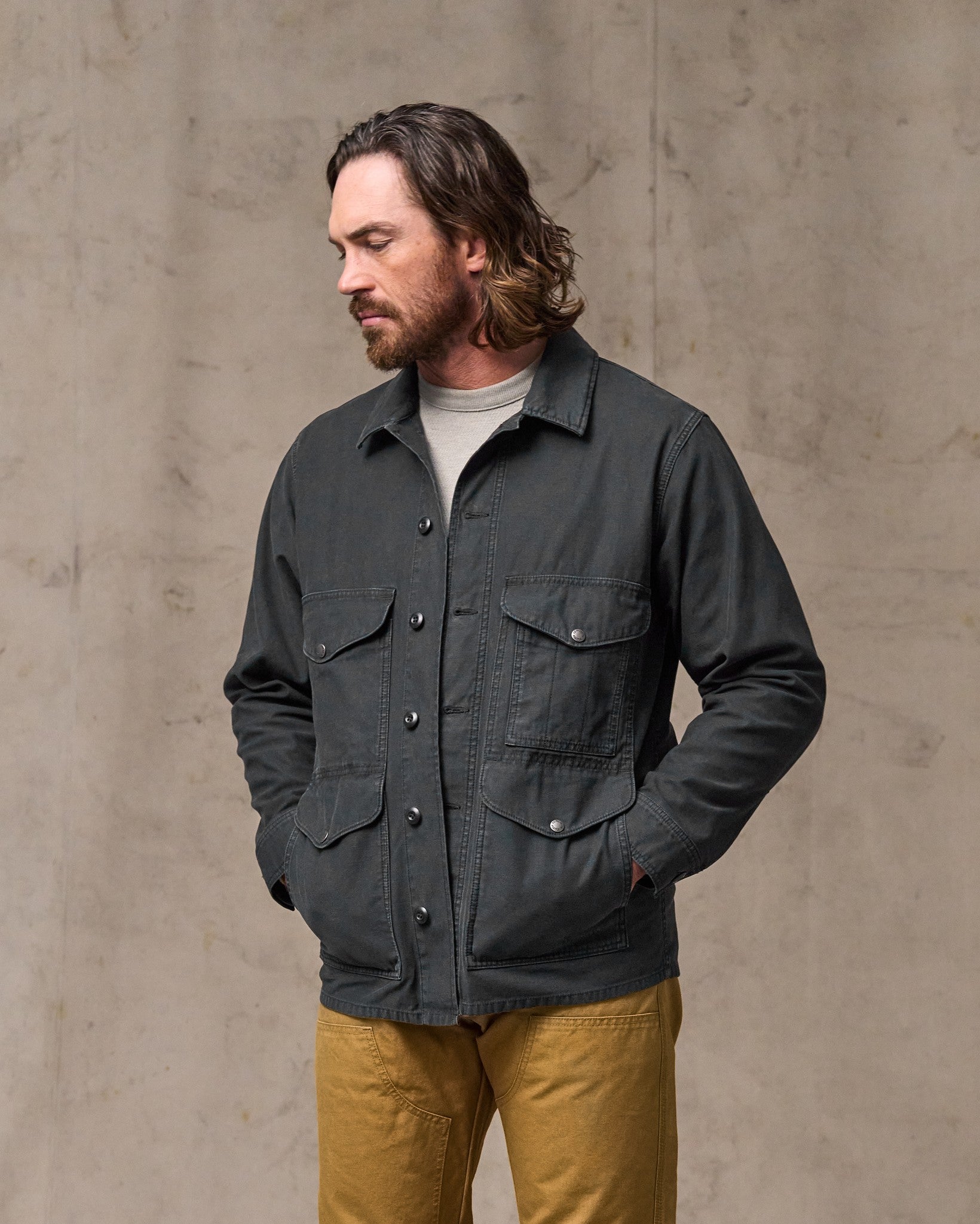 Field Cruiser Jacket - Washed Faded Black - Image 4