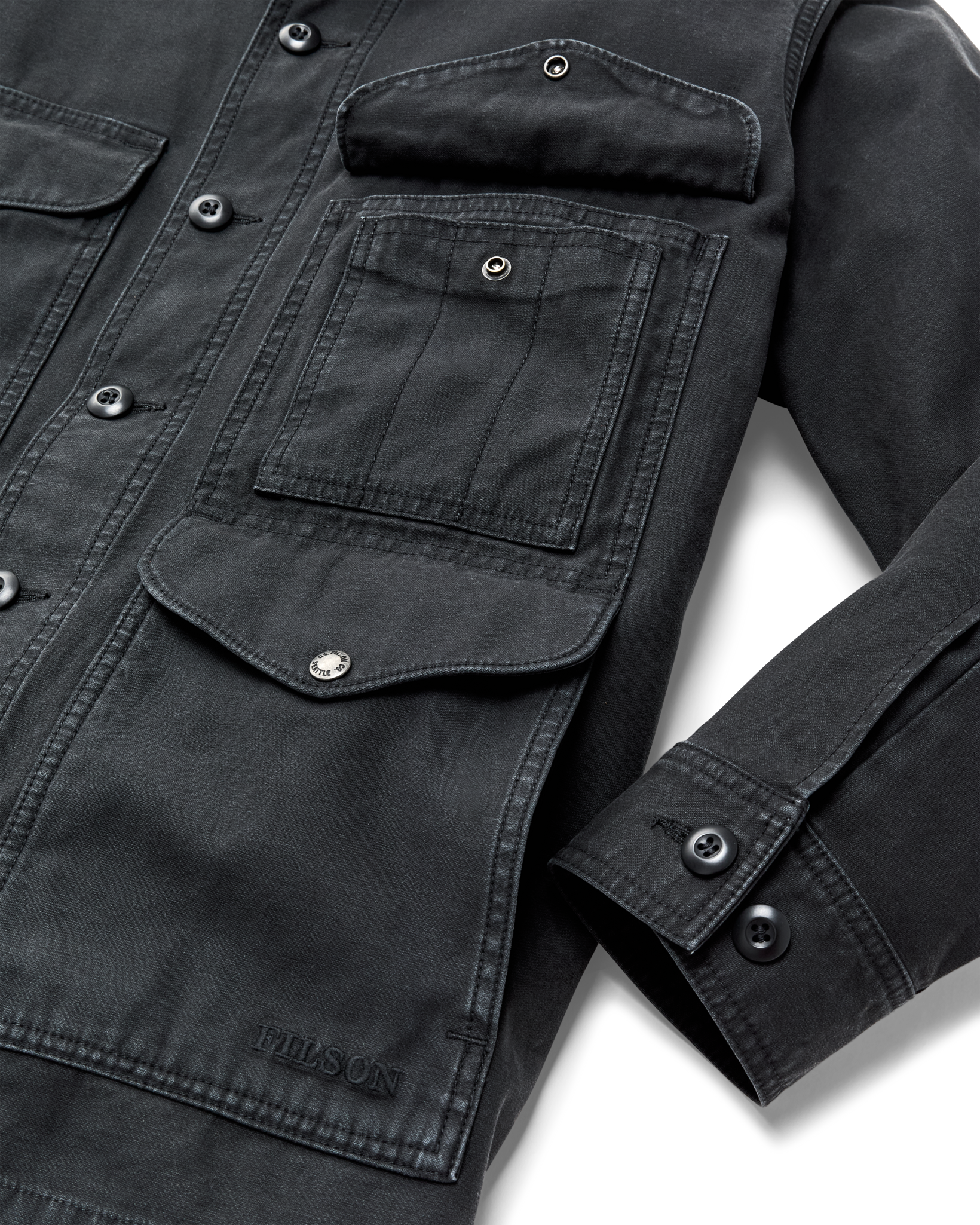 Field Cruiser Jacket - Washed Faded Black - Image 8
