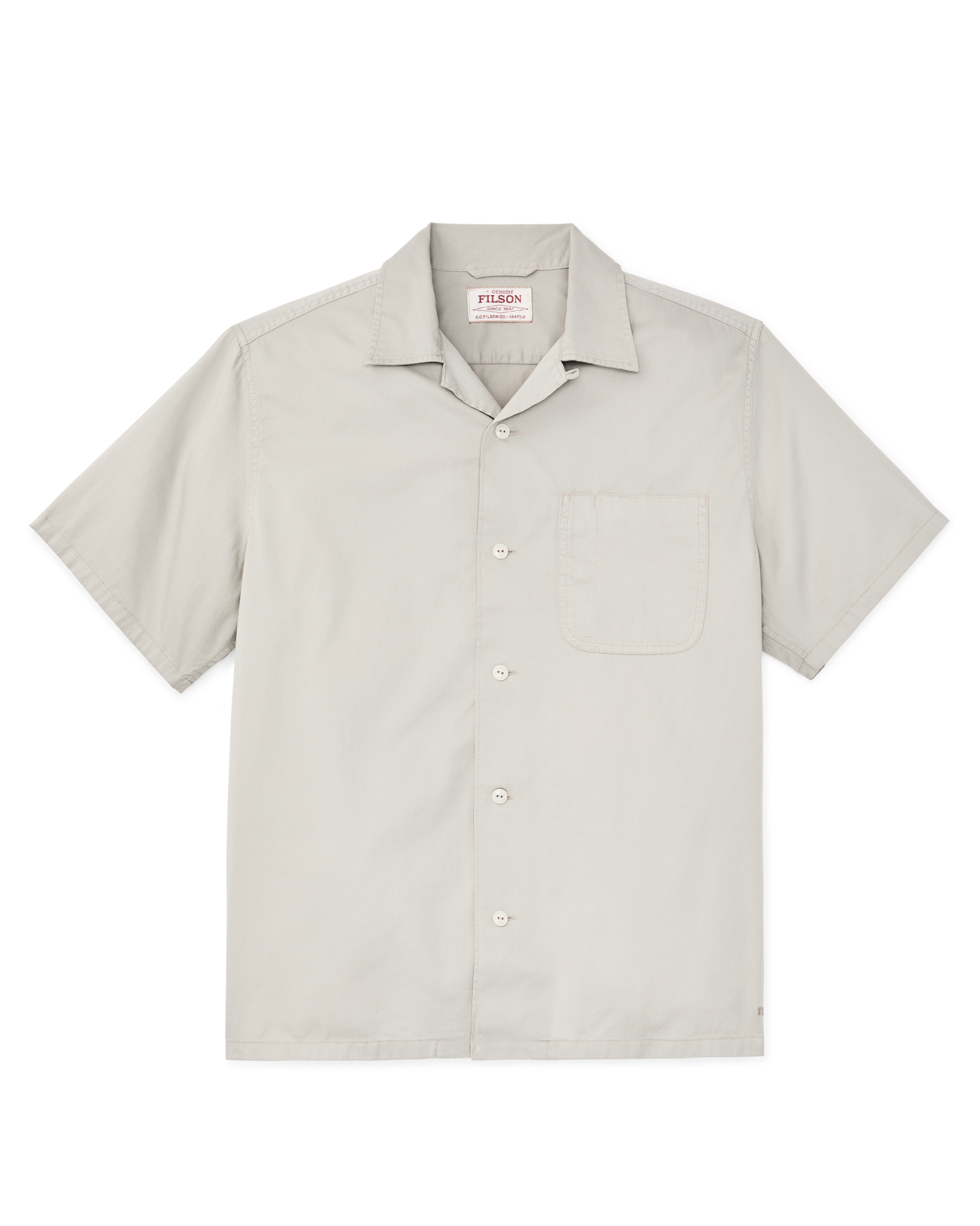 Short Sleeve 4.5-oz. Twill Shirt - Gray Sky - Image 5