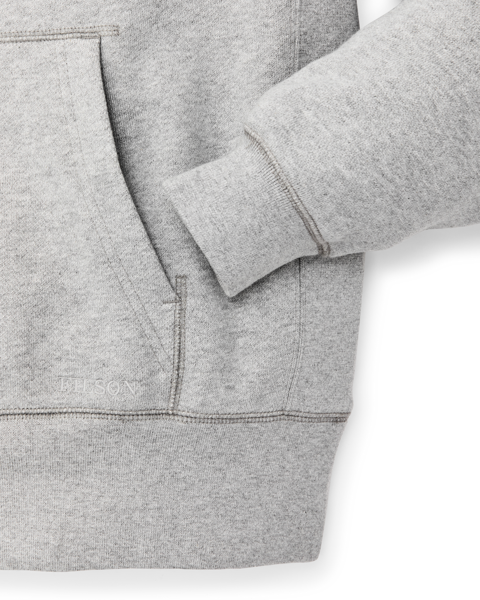 14-oz. Heritage Fleece Hoodie - Gray Heather - Image 7