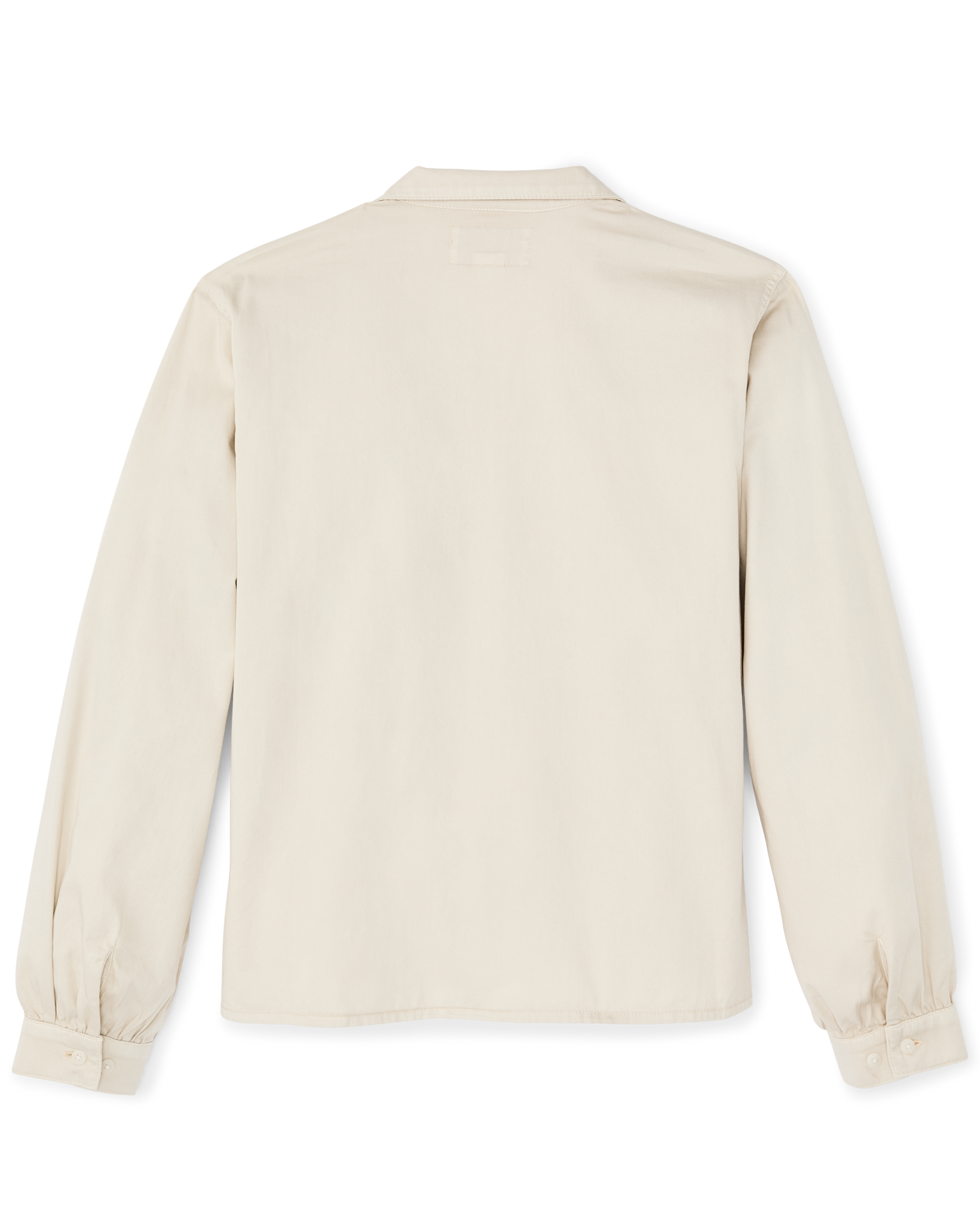 Women's Long Sleeve Twill Camp Shirt - Cream - Image 5