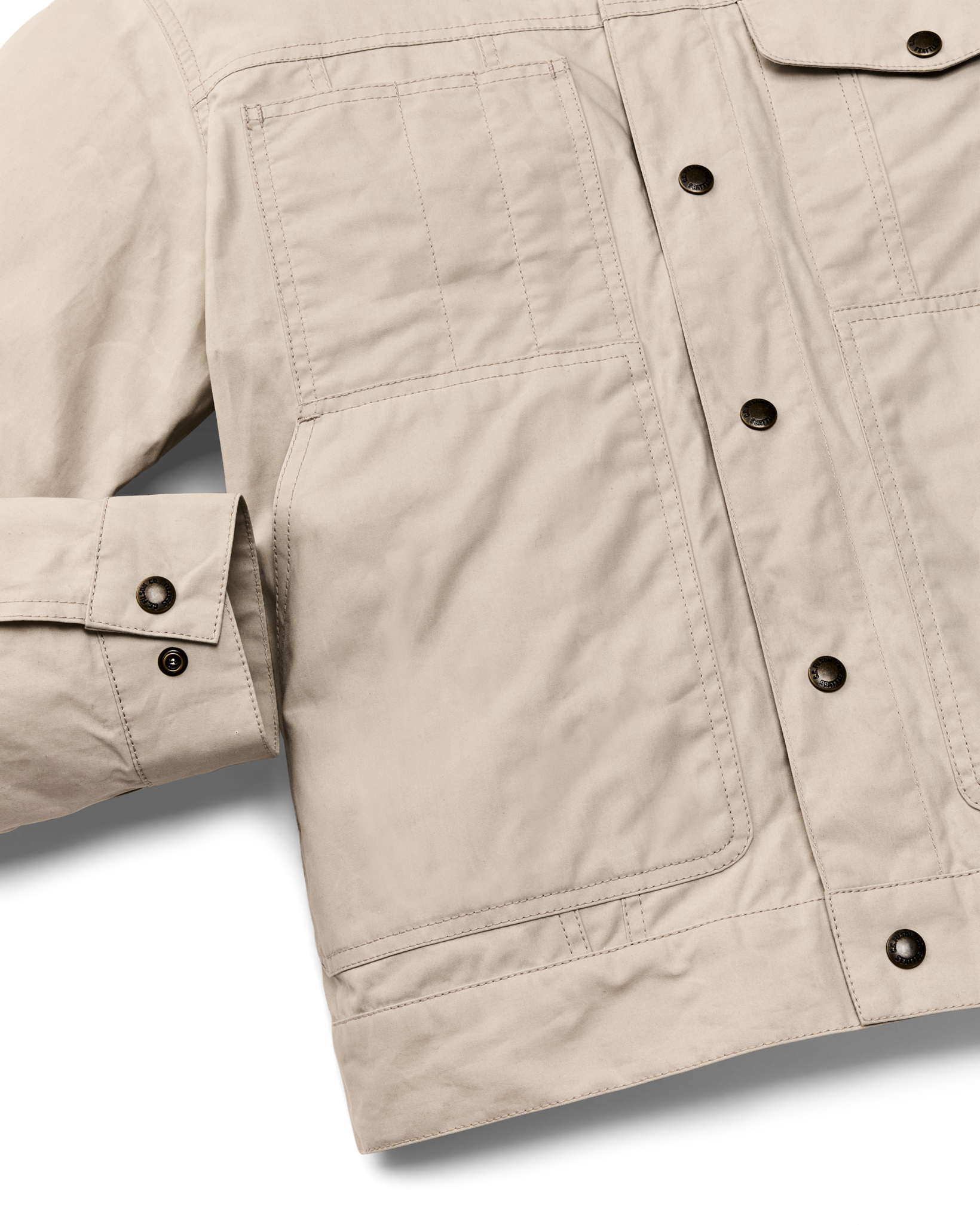 Dry Wax Short Cruiser Jacket - Quail Tan - Image 9
