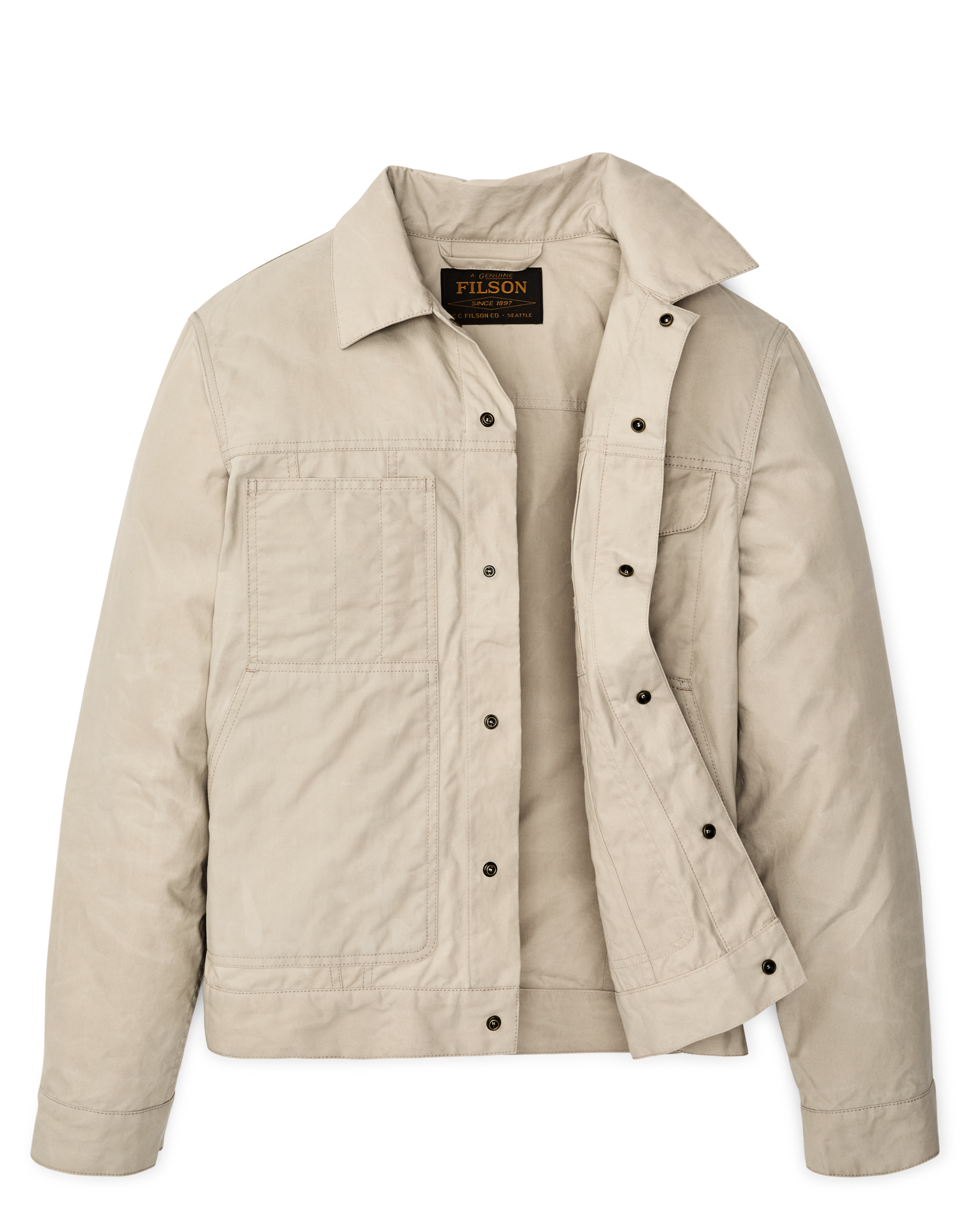 Dry Wax Short Cruiser Jacket - Quail Tan - Image 7