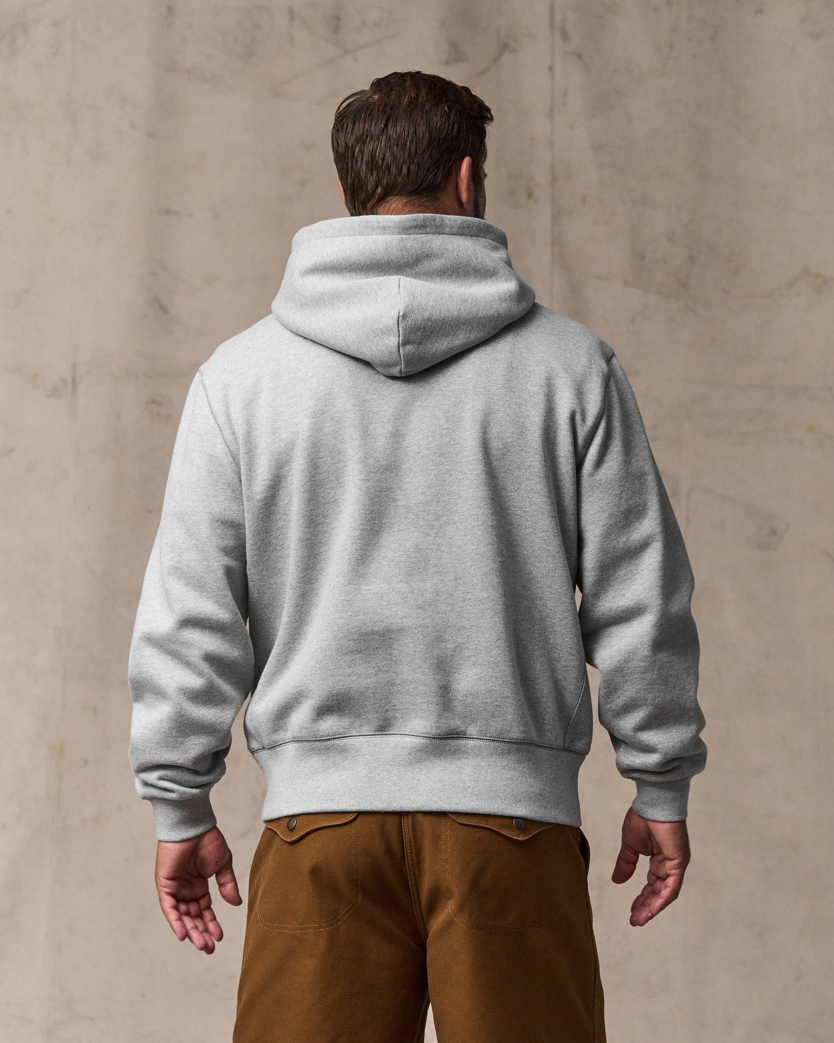 14-oz. Heritage Fleece Hoodie - Gray Heather - Image 2