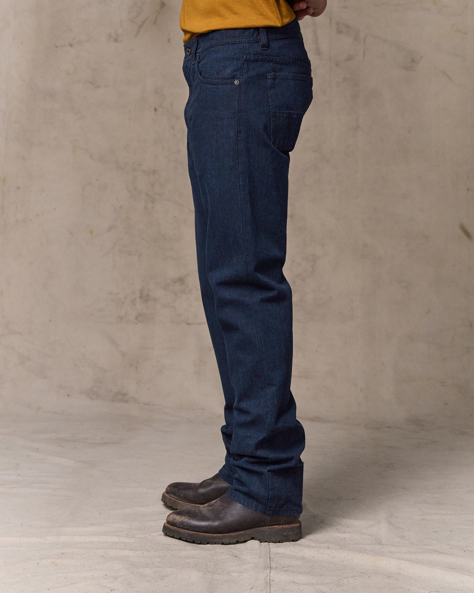 Dry Tin Cloth 5-pocket Pants - Indigo - Image 4