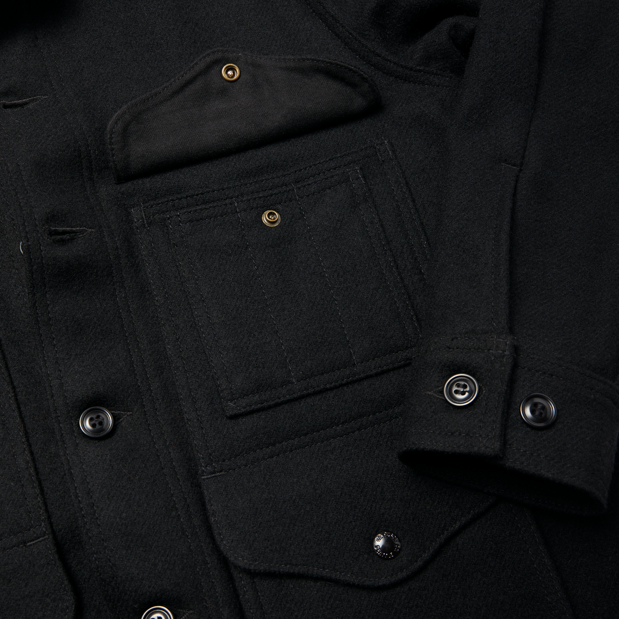 Mackinaw Wool Cruiser Jacket - Dark Navy / Solid - Image 12