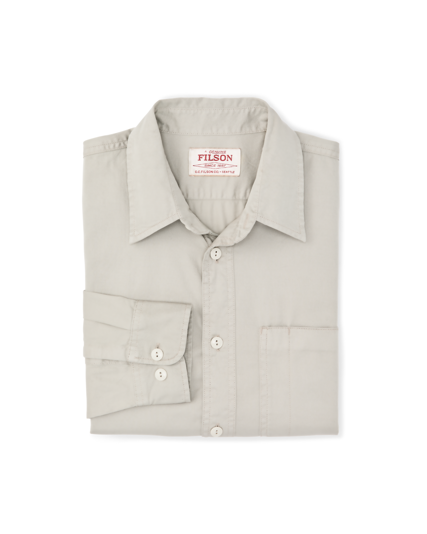 4.5-oz. Twill Shirt - Gray Sky - Image 6
