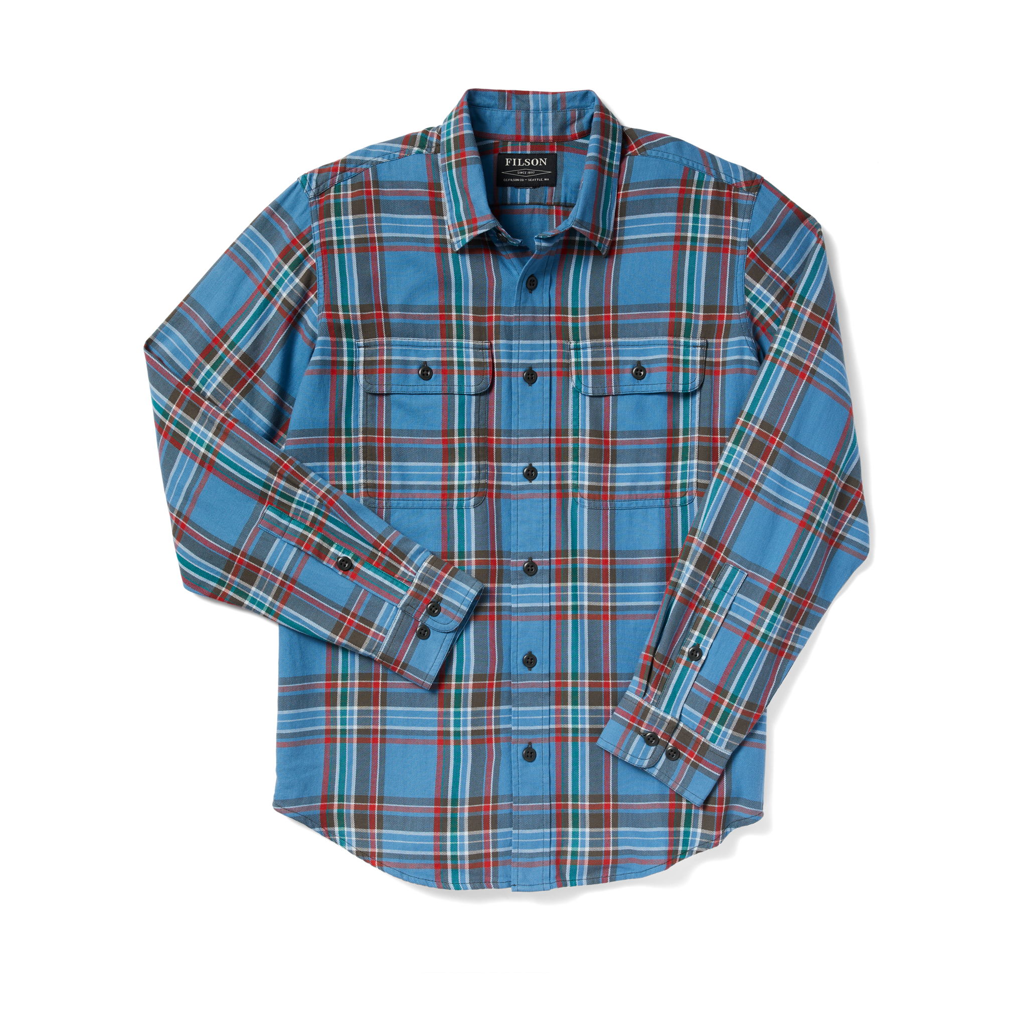 Scout Shirt - White / Blue / Gray / Red Plaid