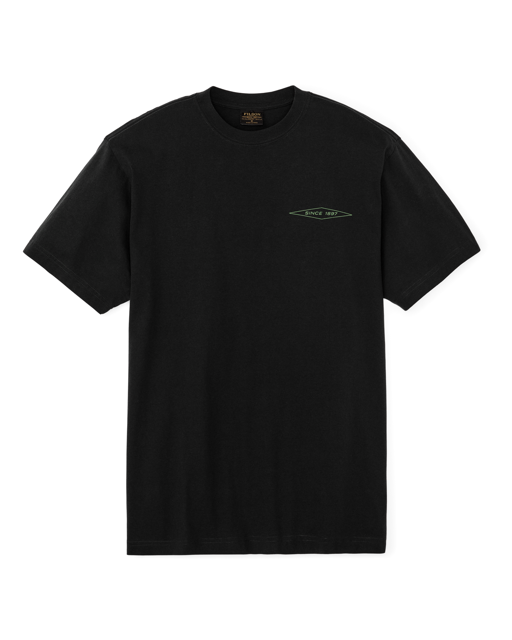 Diamond Graphic T-shirt - Black - Image 4