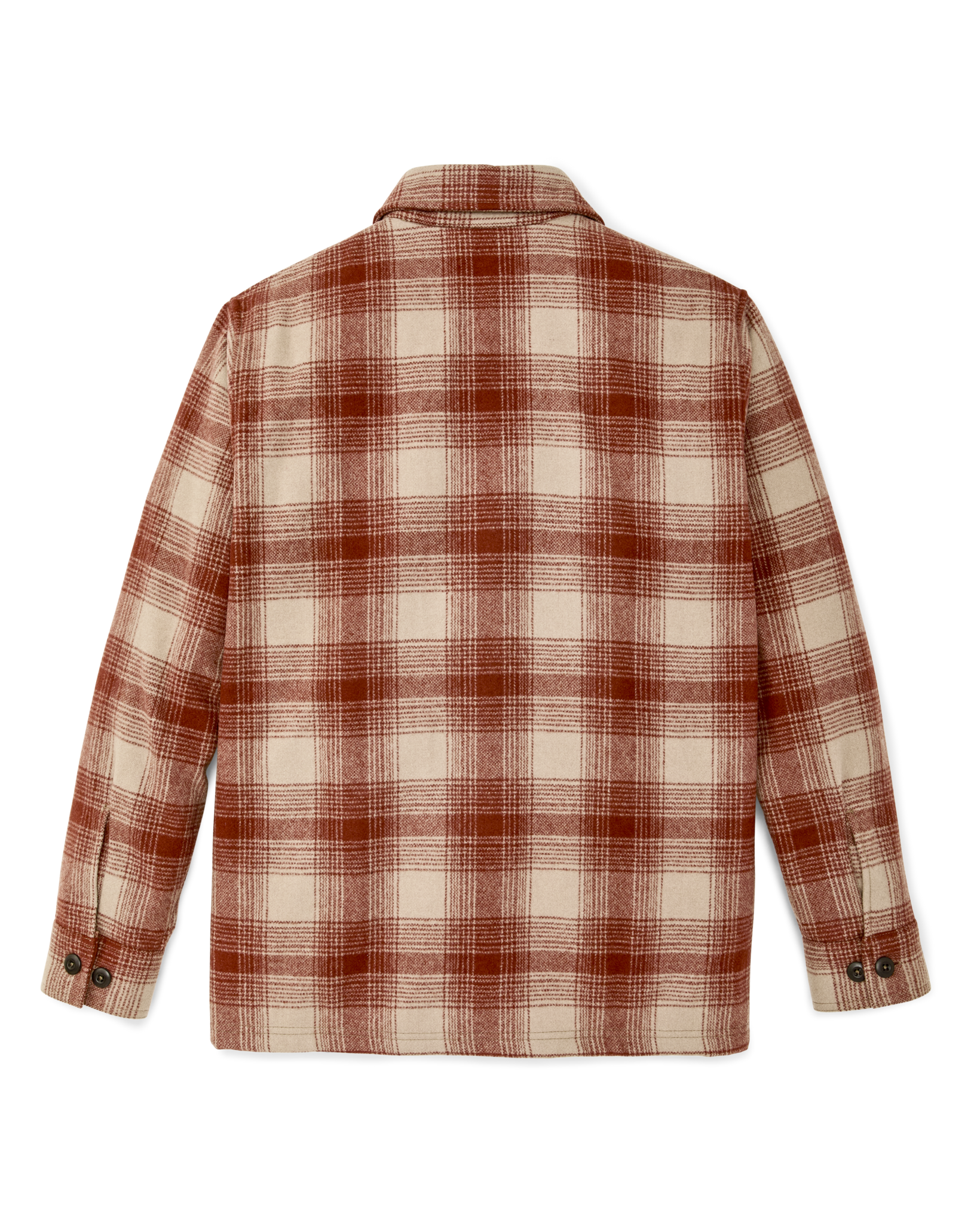 Wool Jac-shirt - Brick Multi Plaid - Image 6