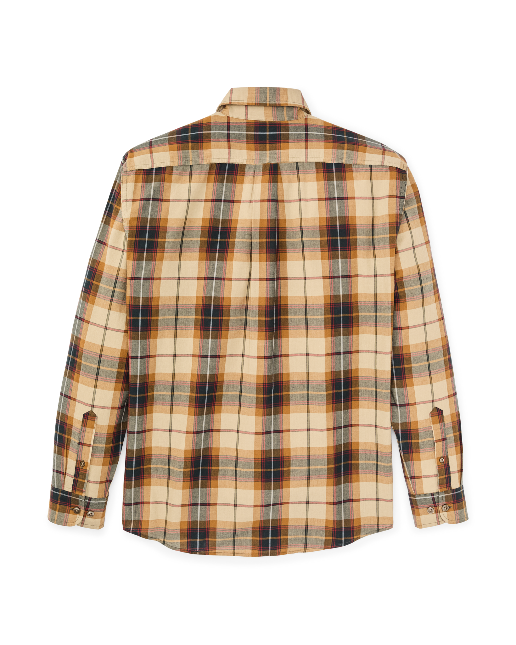 Madras Button-Down Shirt - Tan / Spruce Multicolor - Image 6